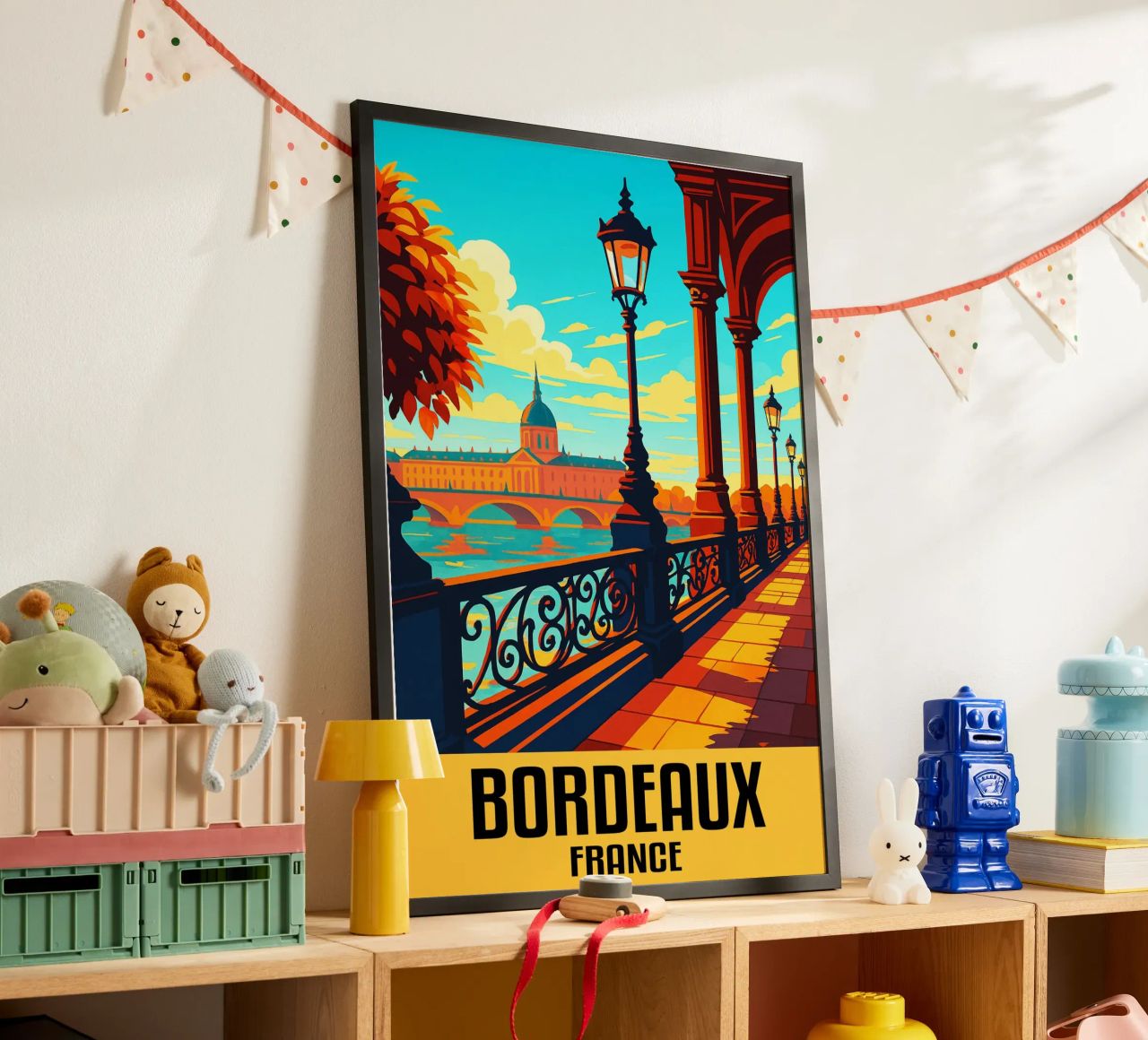 Bordeaux France City Art Imagination poster de oneheart
