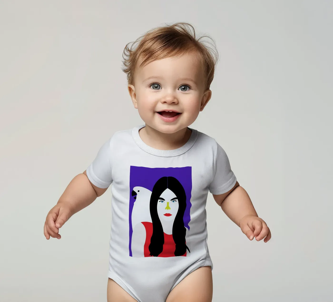 Veronica Kurzarm Babybody von Dignity