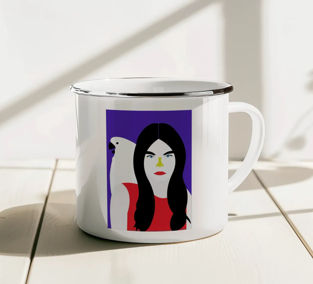 Veronica enamel mug by Dignity