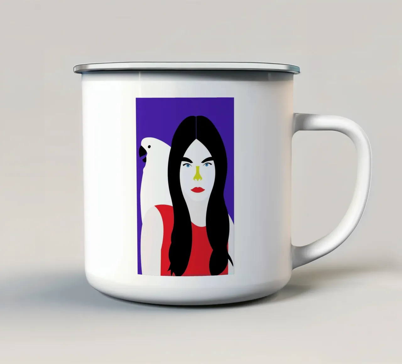 Veronica enamel mug by Dignity