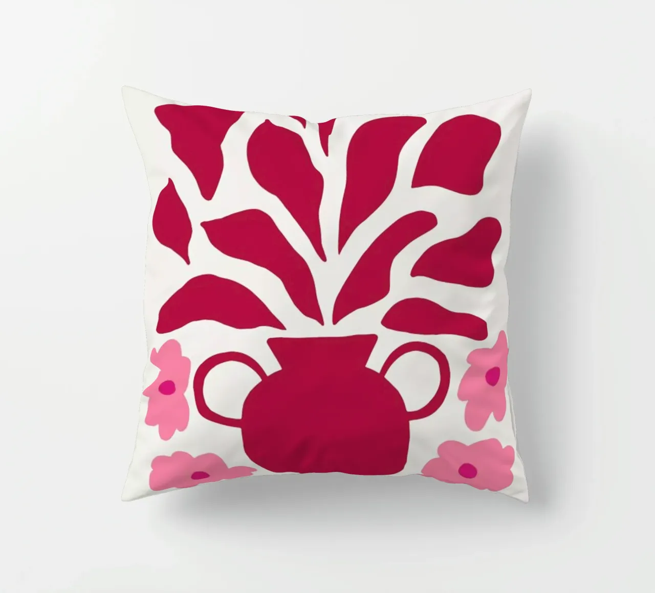 Myrtle in a Vase Viva Magenta cuscino da Studio One