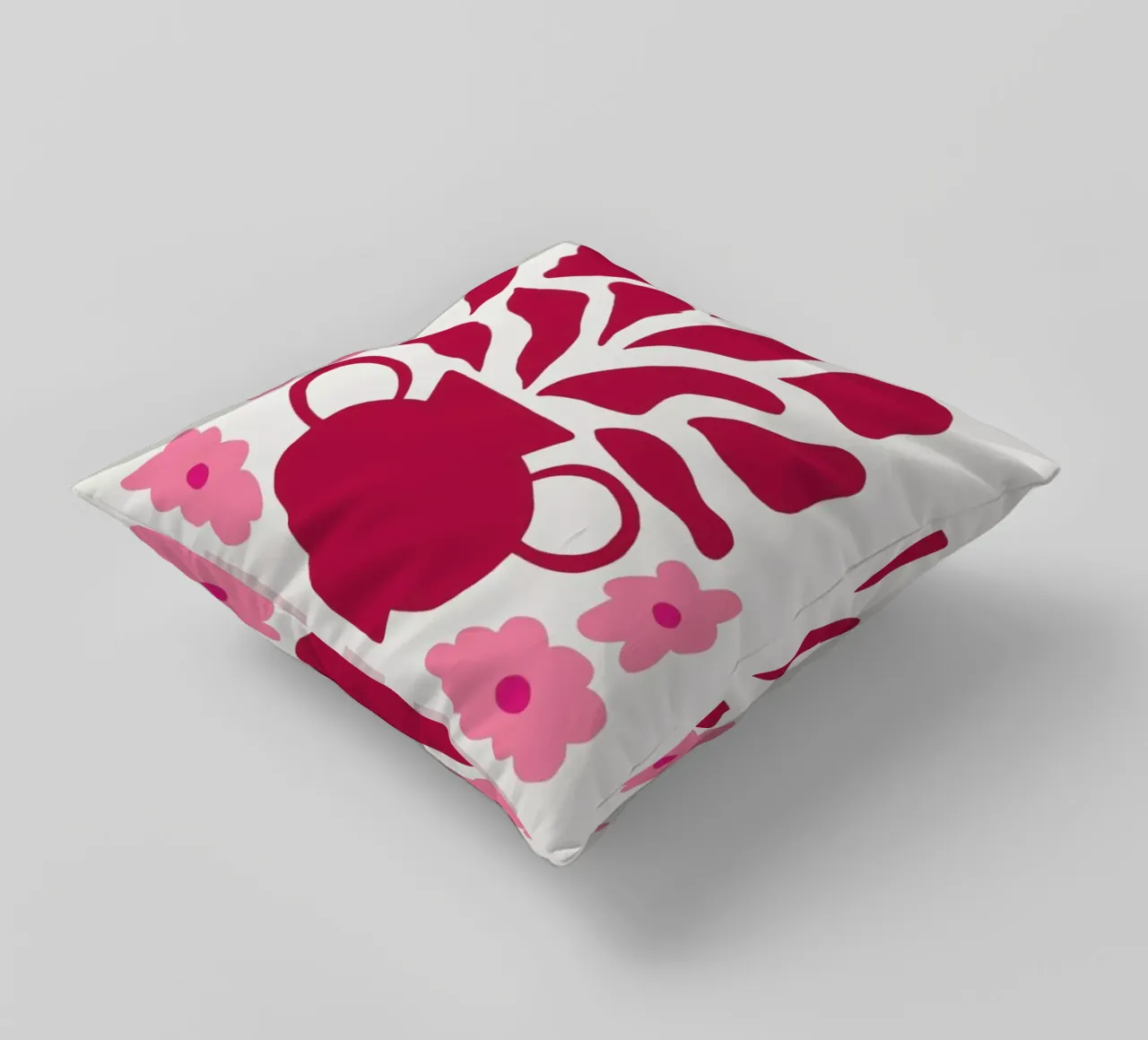Myrtle in a Vase Viva Magenta cuscino da Studio One