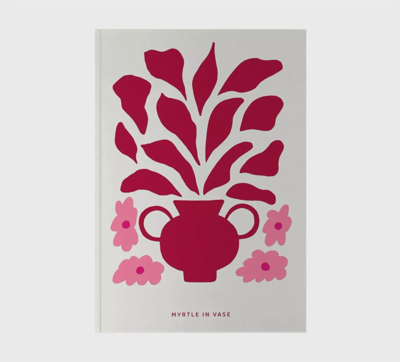 Myrtle in a Vase Viva Magenta notebook by Studio One
