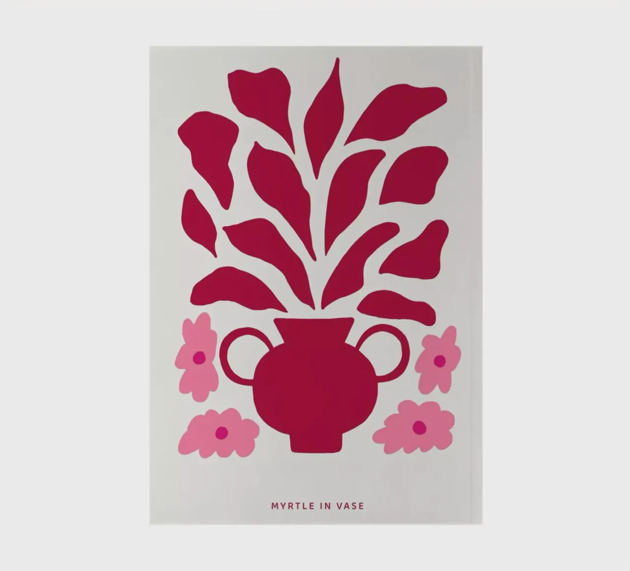 Myrtle in a Vase Viva Magenta notebook by Studio One