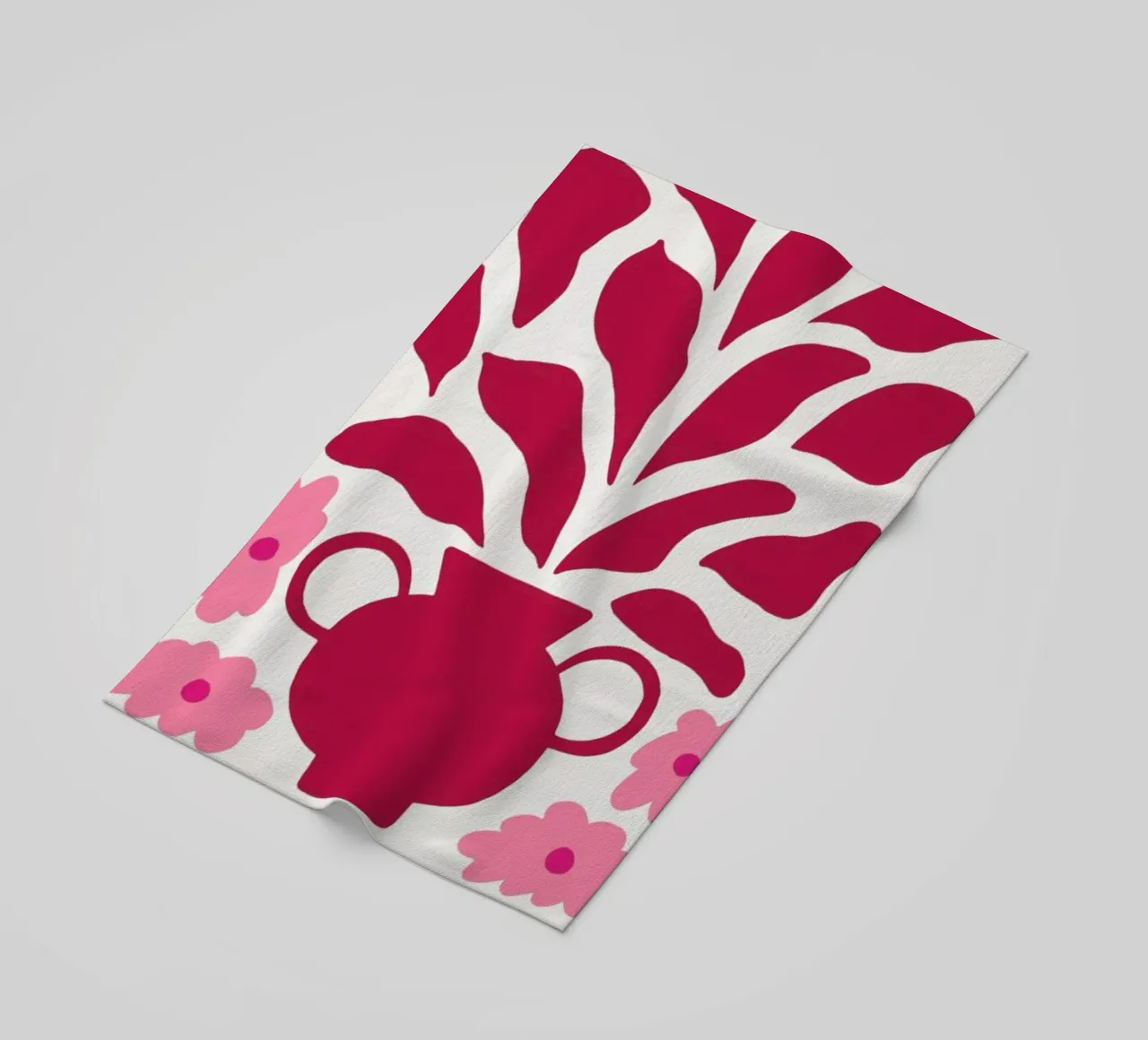 Myrtle in a Vase Viva Magenta telo mare da Studio One