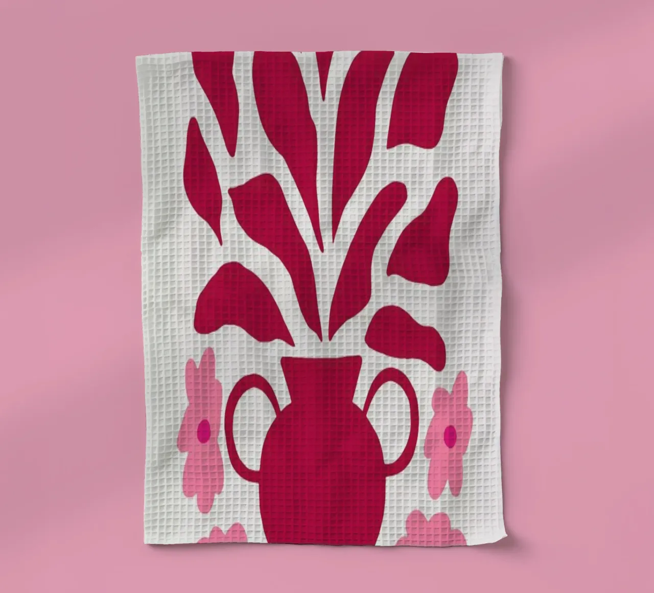 Myrtle in a Vase Viva Magenta canovaccio da cucina da Studio One
