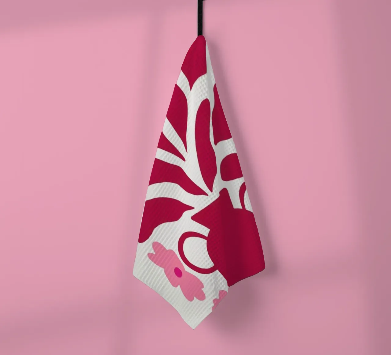 Myrtle in a Vase Viva Magenta canovaccio da cucina da Studio One