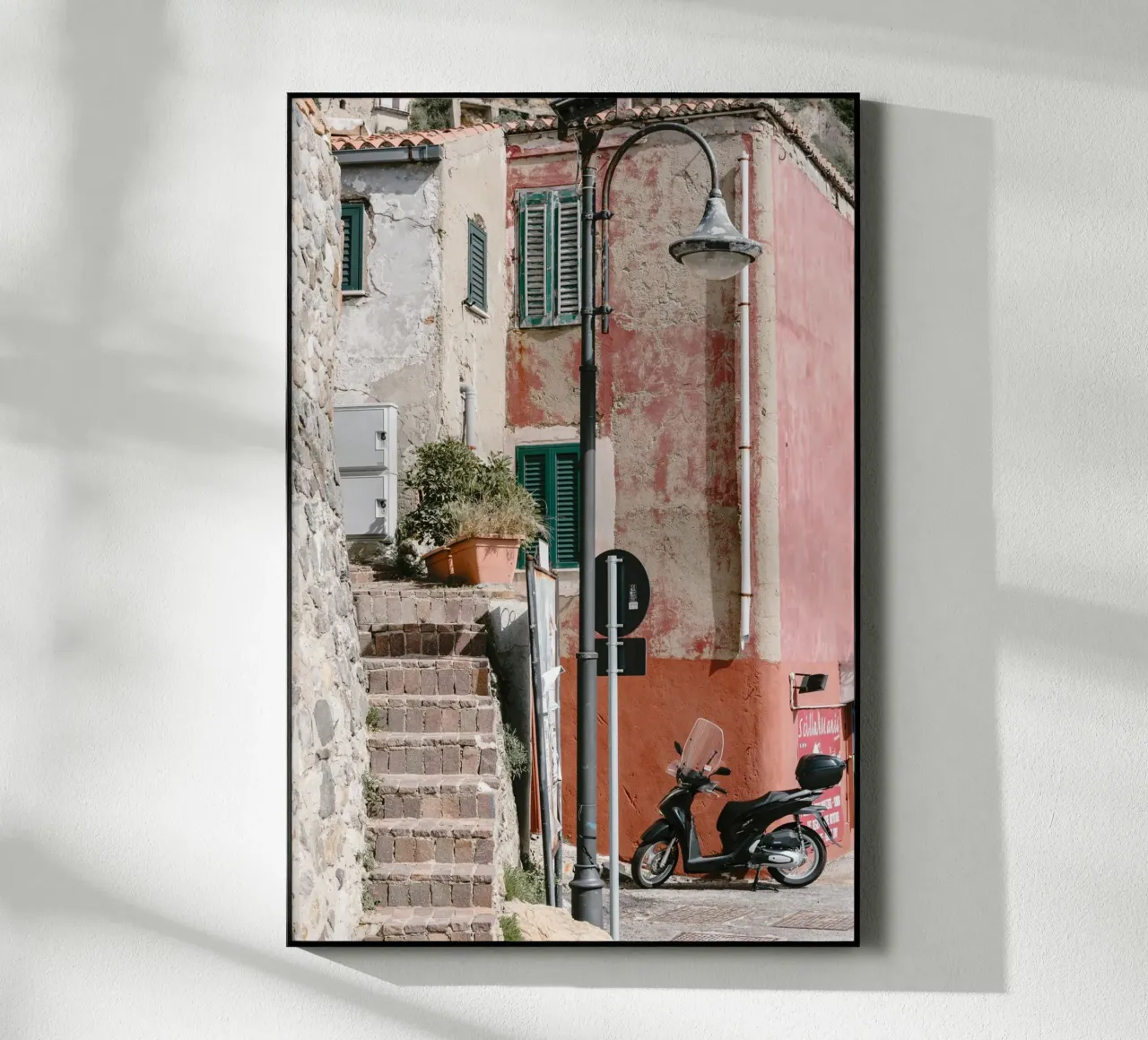 Red building in Calabria plexiglass da photolovers