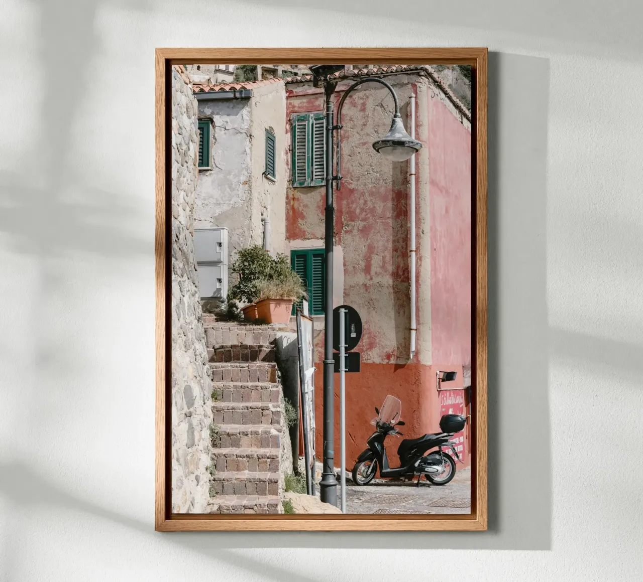 Red building in Calabria tela con Cornice a cassetta da photolovers