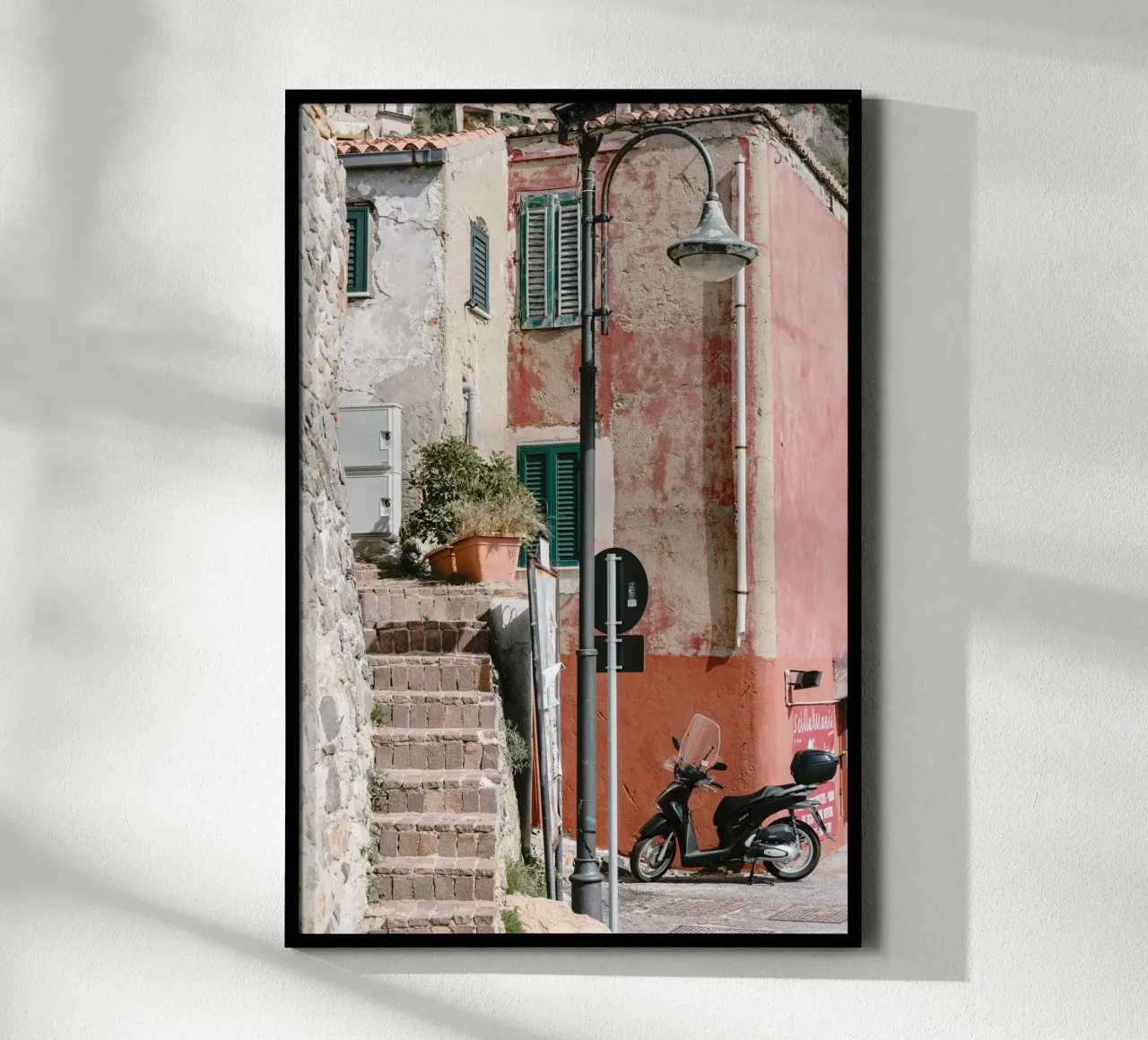 Red building in Calabria poster da photolovers