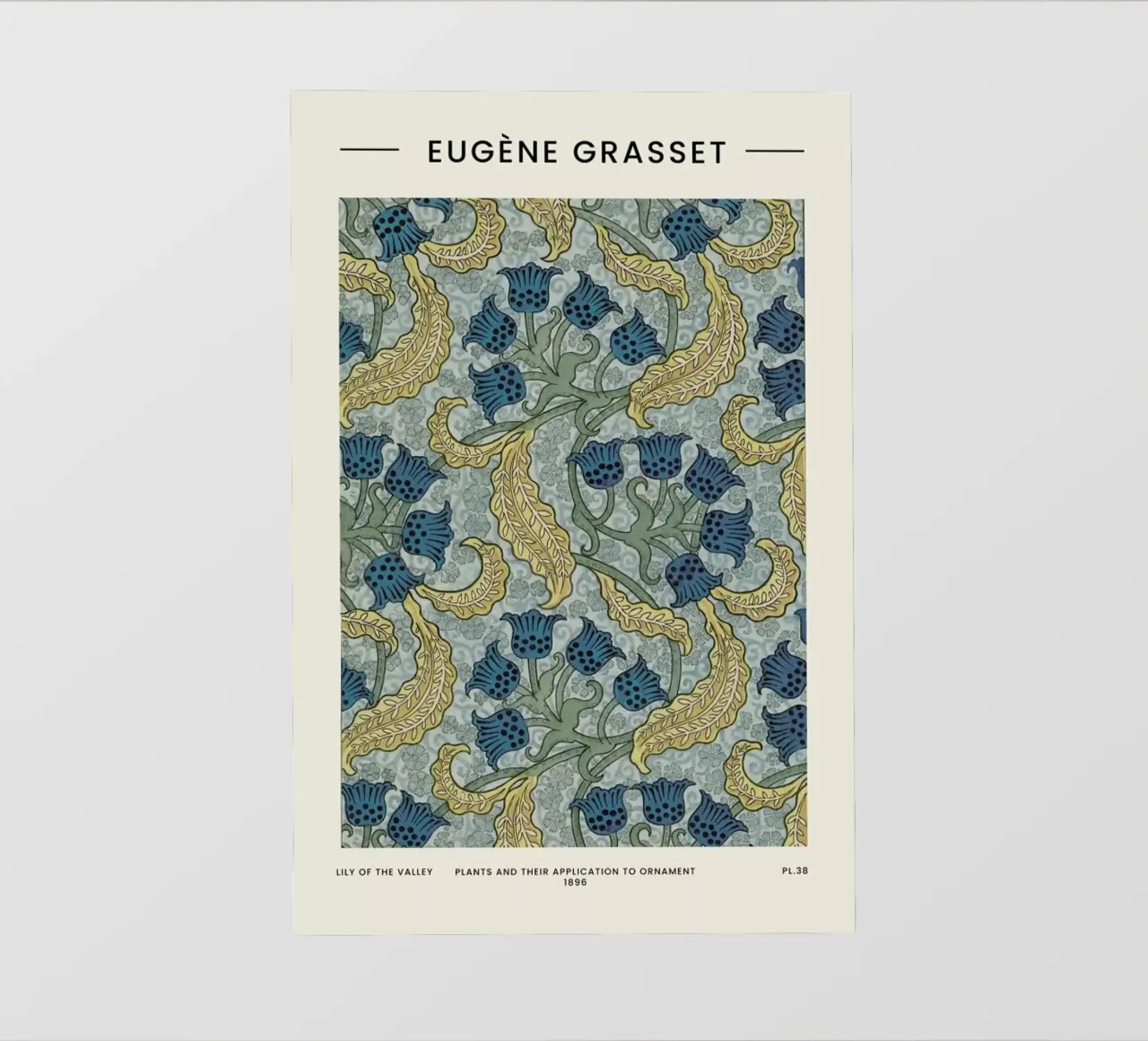 Grasset - Lily of the Valley telo in pvc da Vintage by JUNIQE