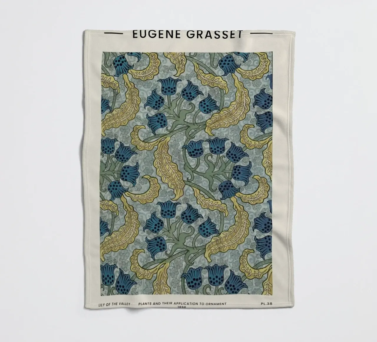 Grasset - Lily of the Valley coperta in pile da Vintage by JUNIQE