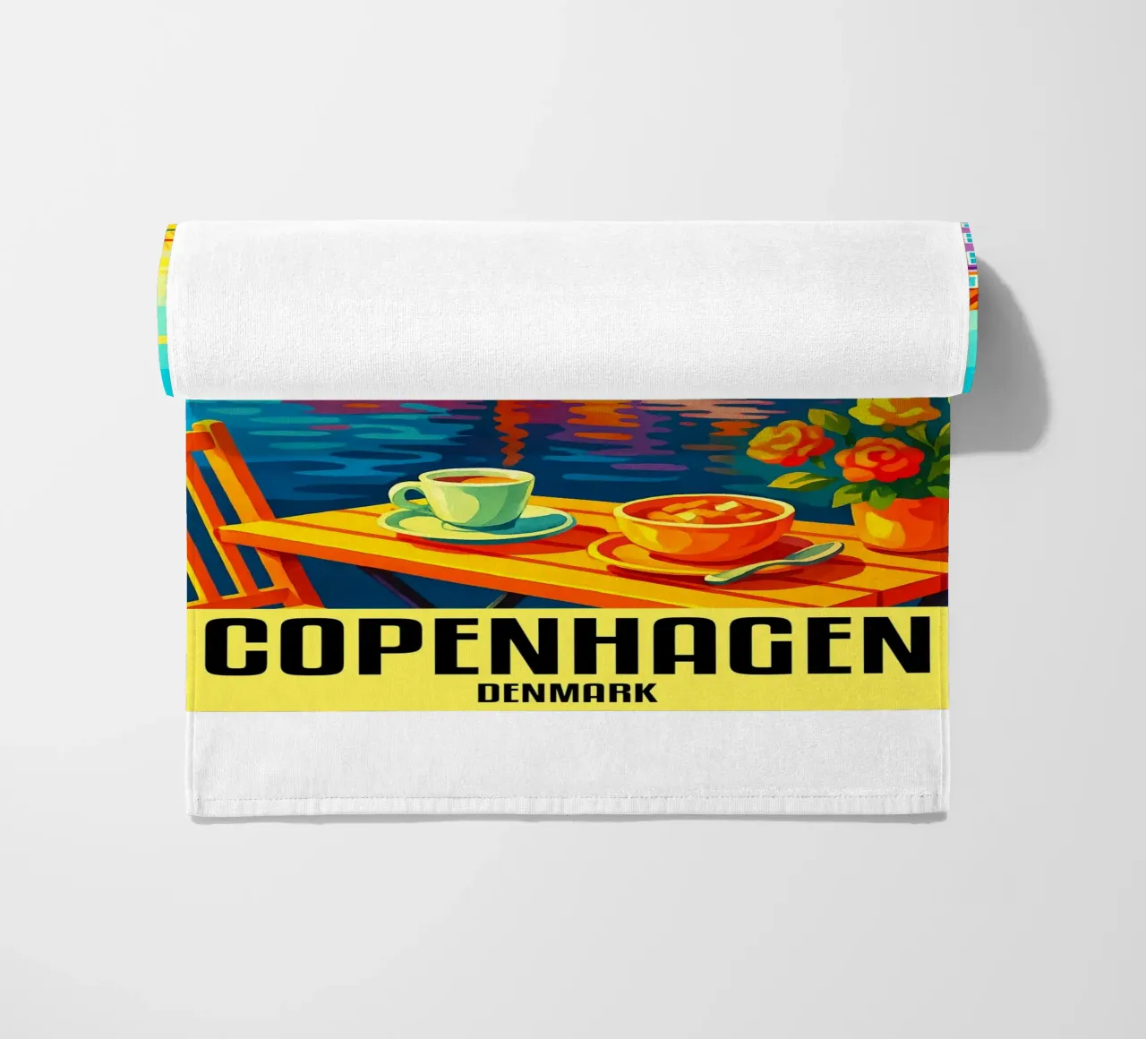 Copenaghen Danimarca Città Arte Immaginazione telo mare da oneheart