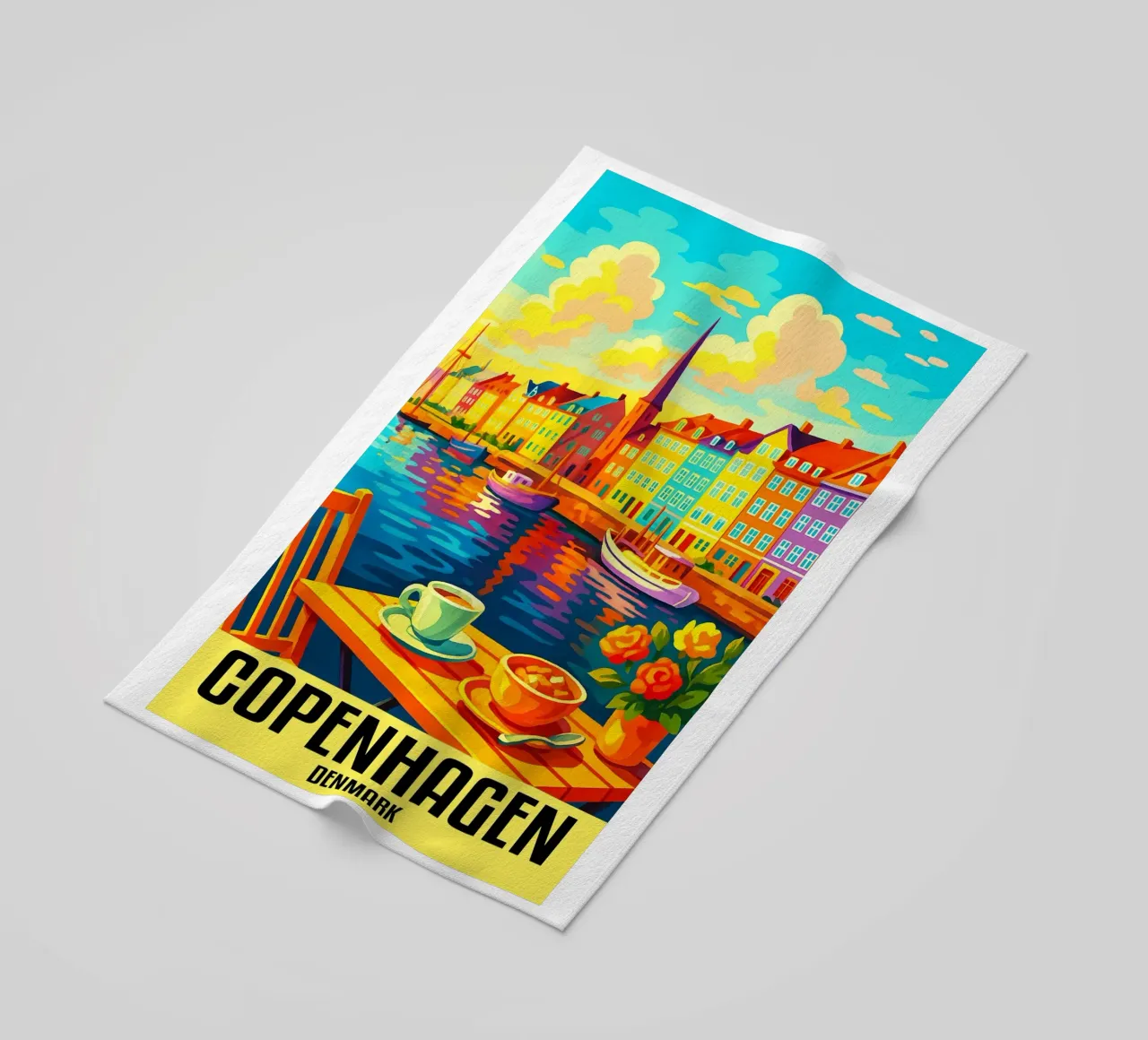 Copenaghen Danimarca Città Arte Immaginazione telo mare da oneheart