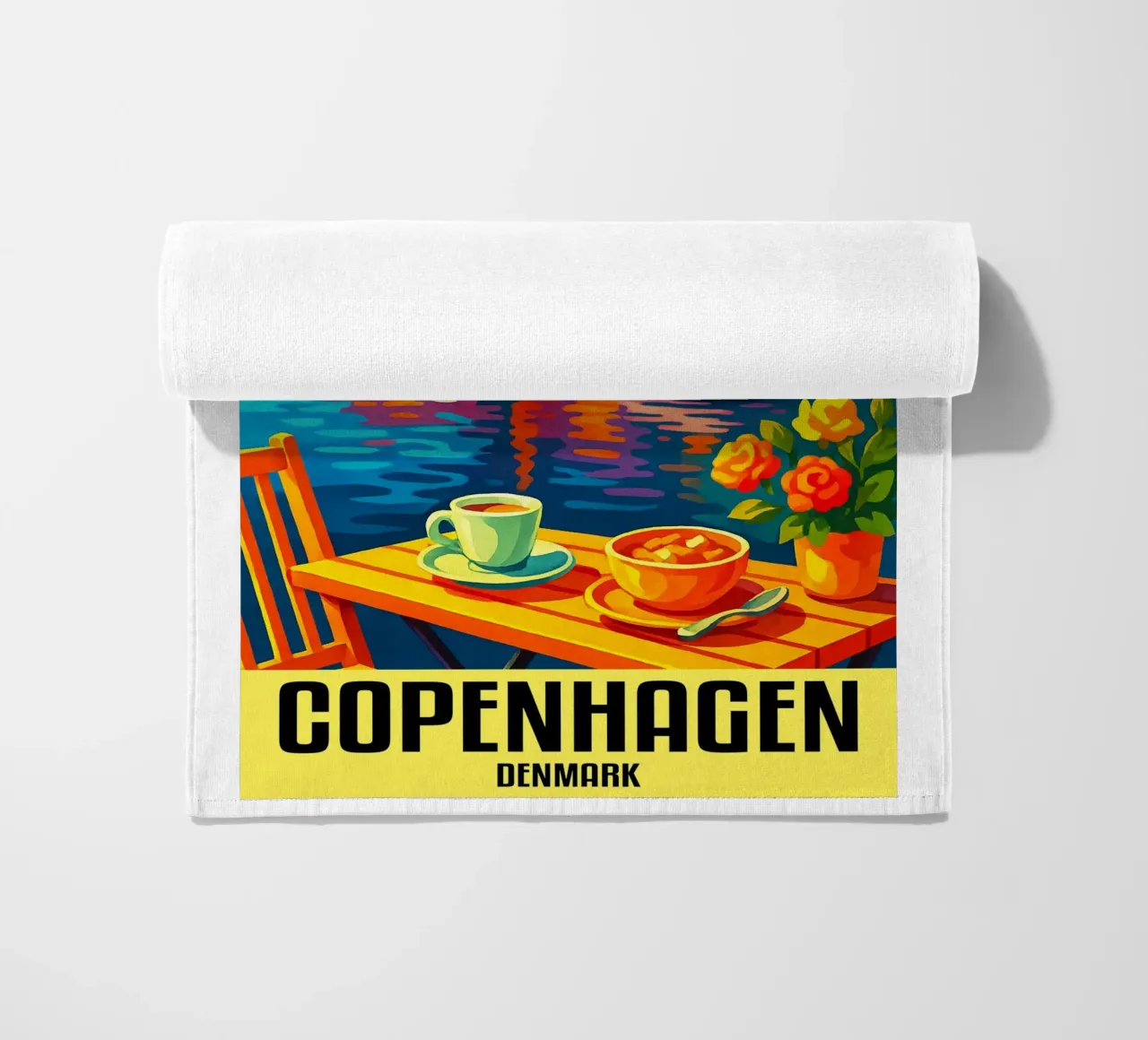 Copenaghen Danimarca Città Arte Immaginazione telo mare da oneheart