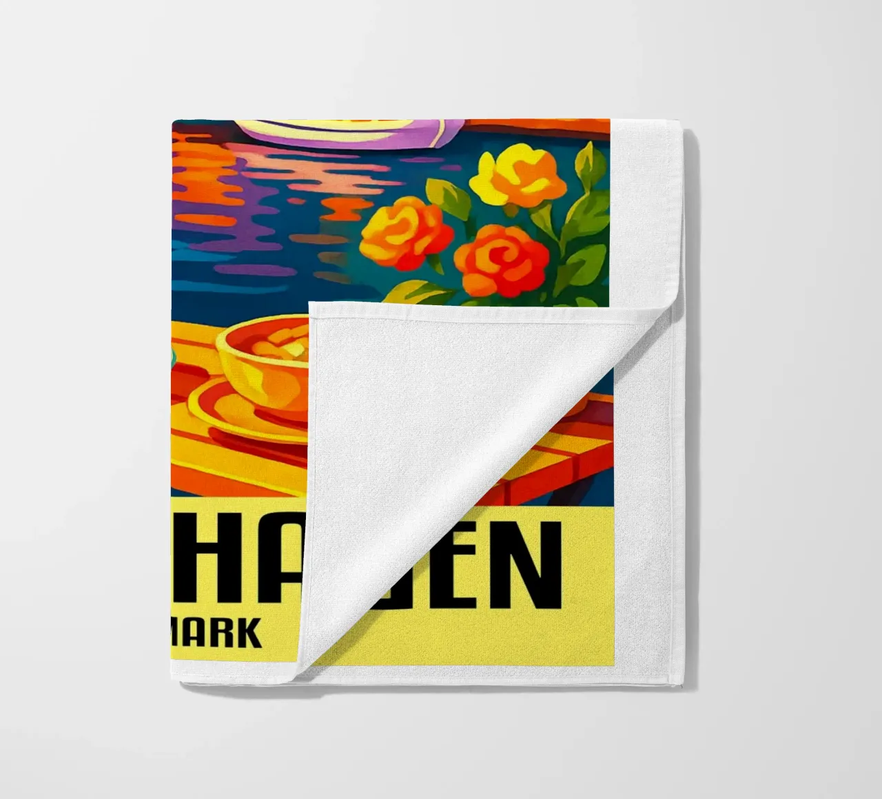 Copenaghen Danimarca Città Arte Immaginazione telo mare da oneheart