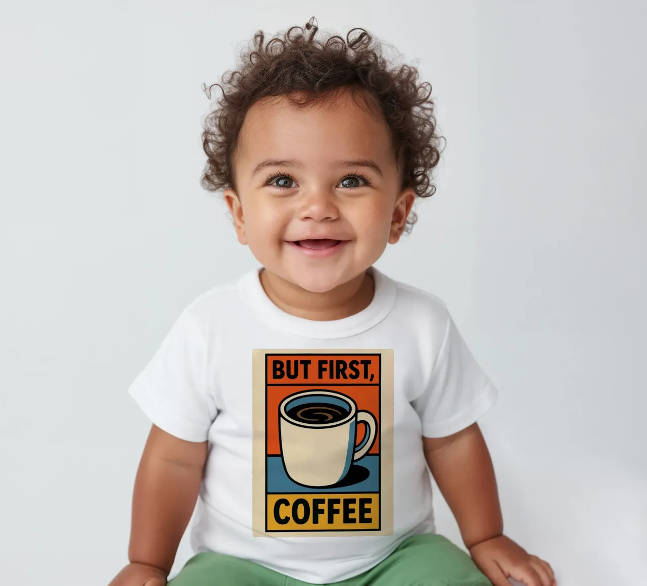 First my coffee baby t-shirt by 🥝 KIWI STORE