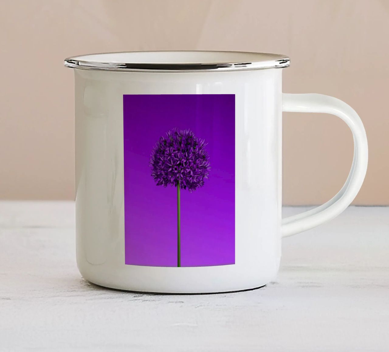 Viola tazza in smalto da Peace