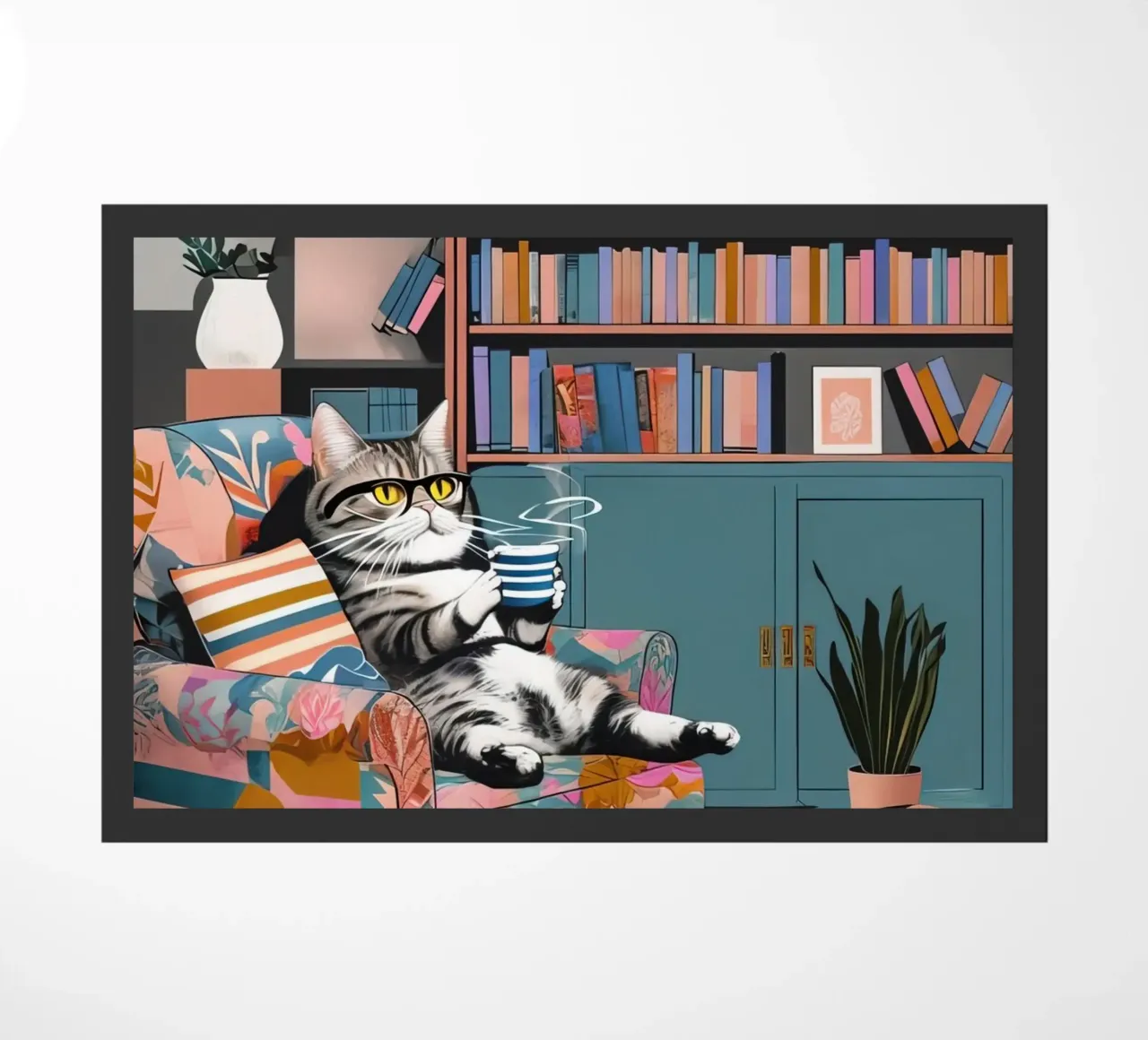 Caffè con gatto zerbino da 🥝 KIWI STORE