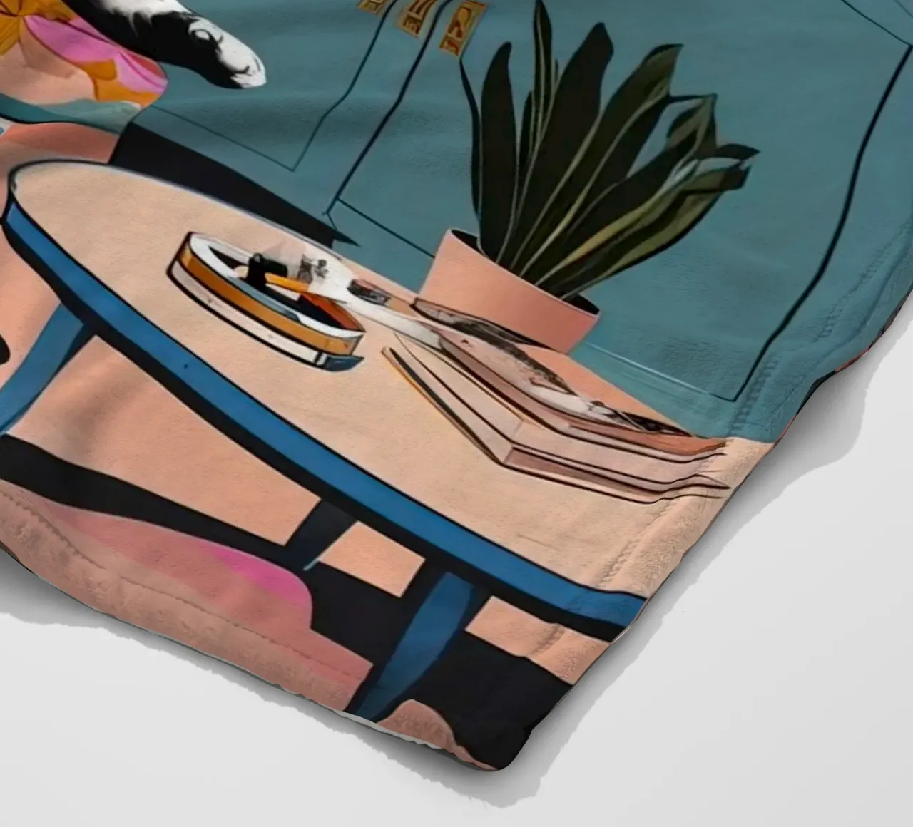 Caffè con gatto coperta in pile da 🥝 KIWI STORE