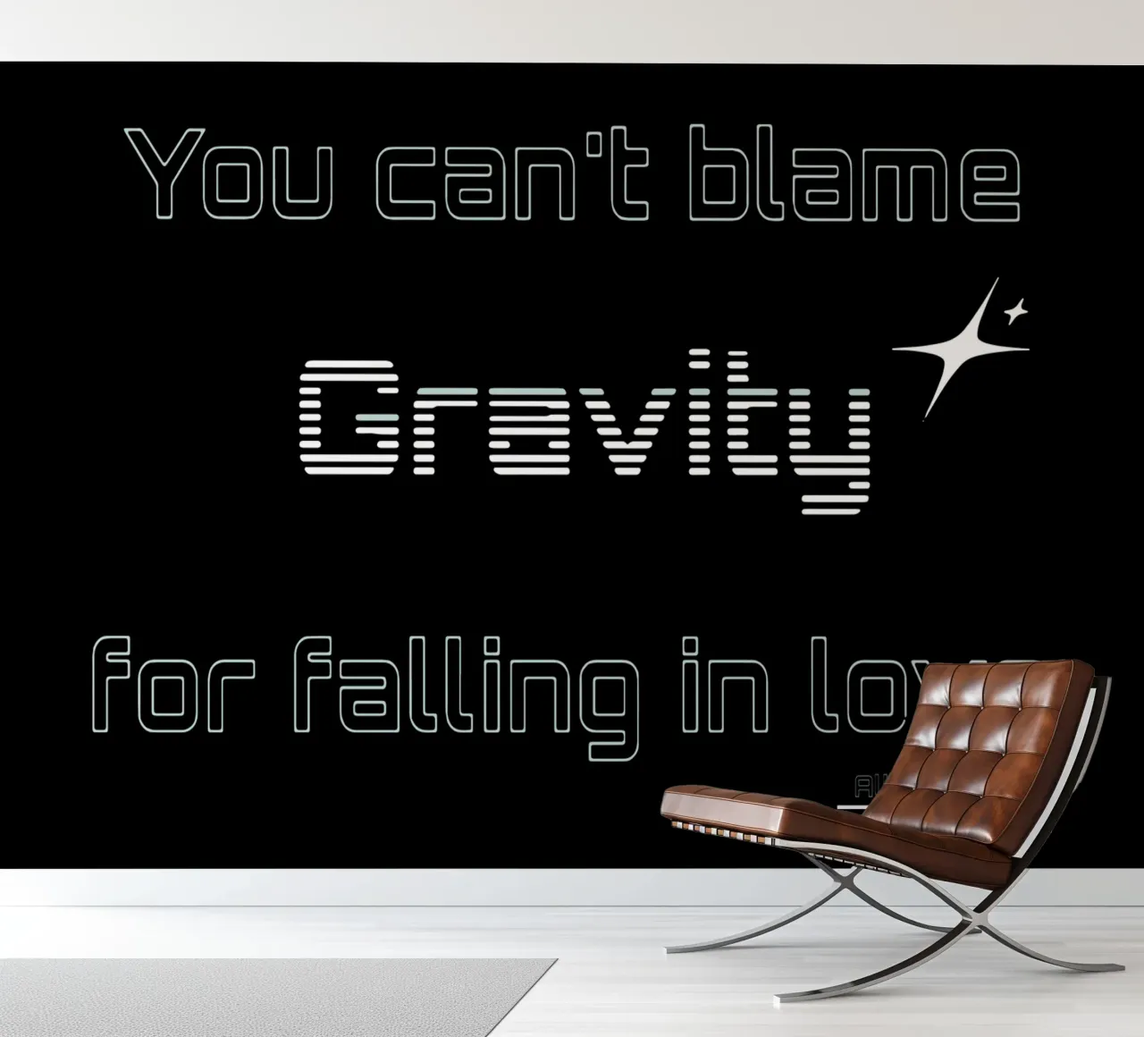 Zwaartekracht fotobehang van Gunawan Rb