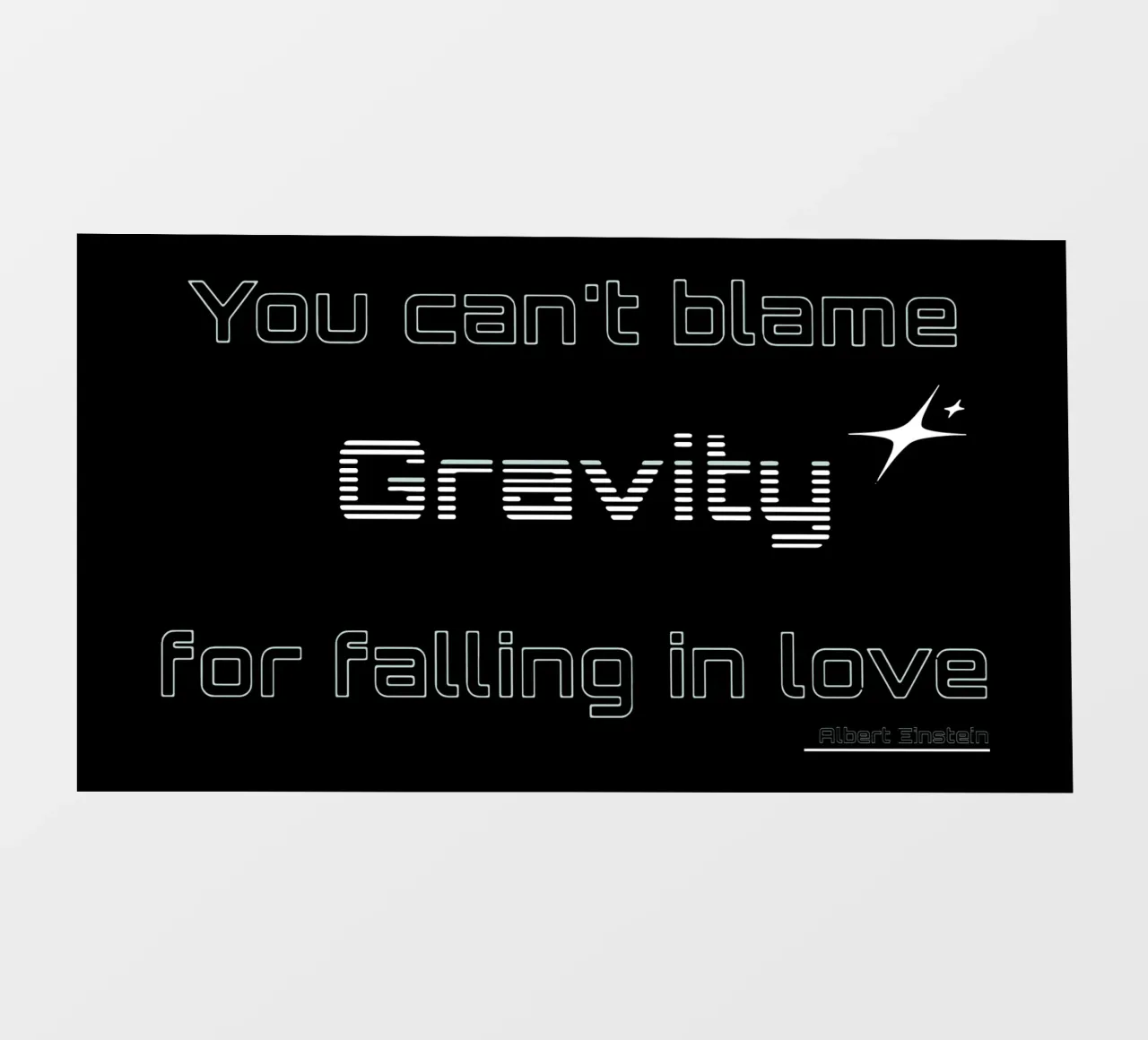 Zwaartekracht fotobehang van Gunawan Rb