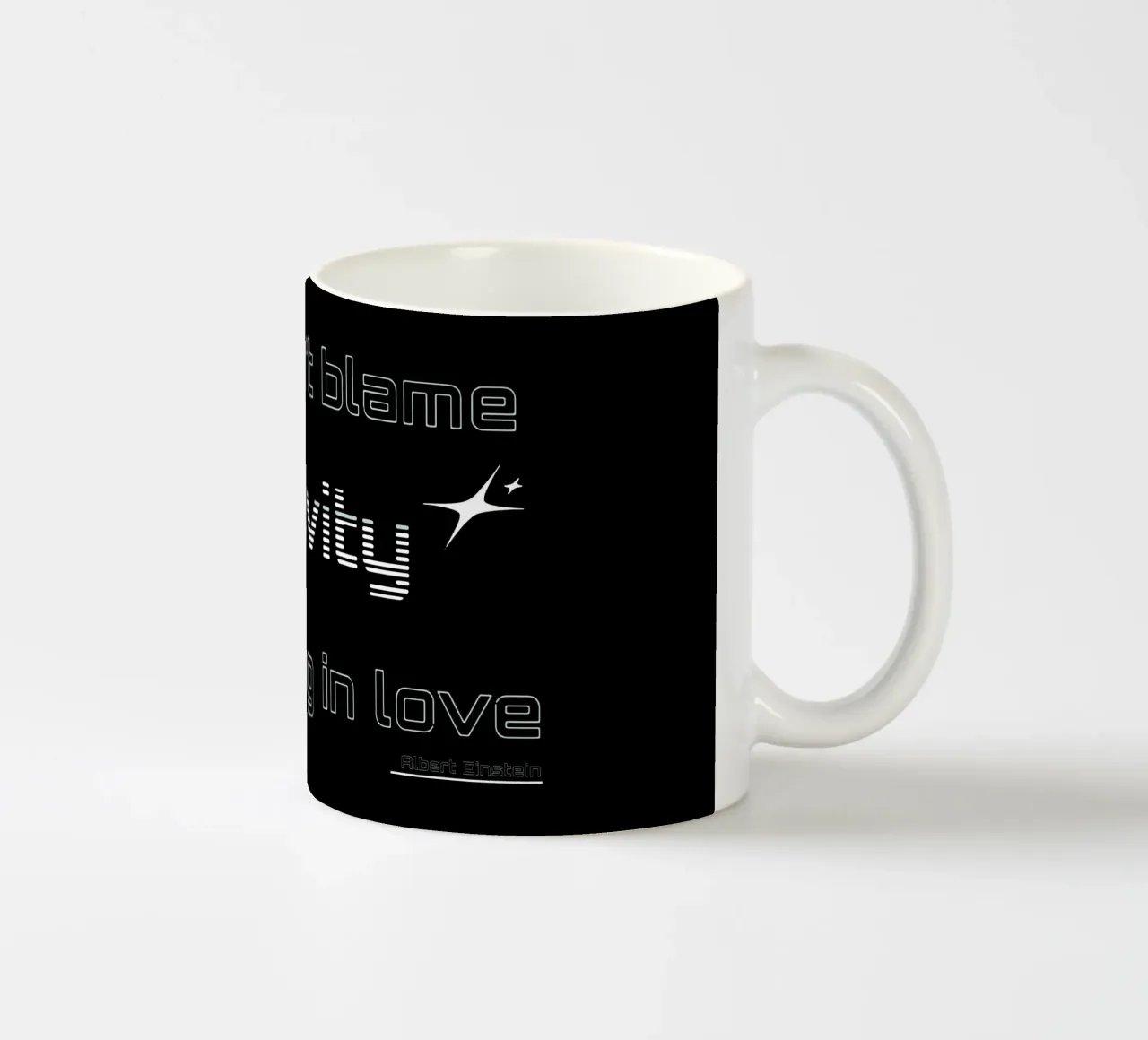 Gravity ceramic mug by Gunawan Rb