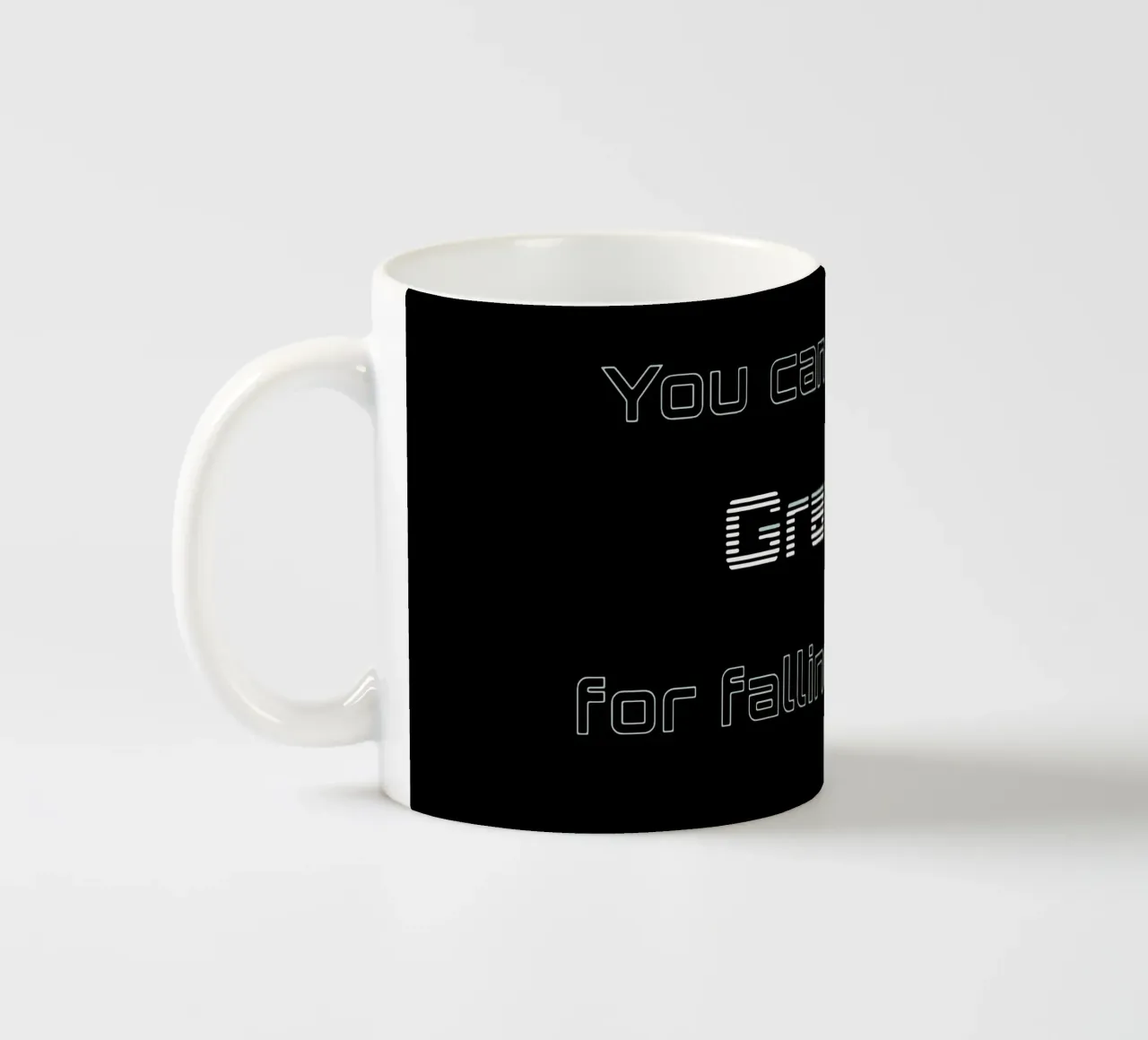 Gravity ceramic mug by Gunawan Rb