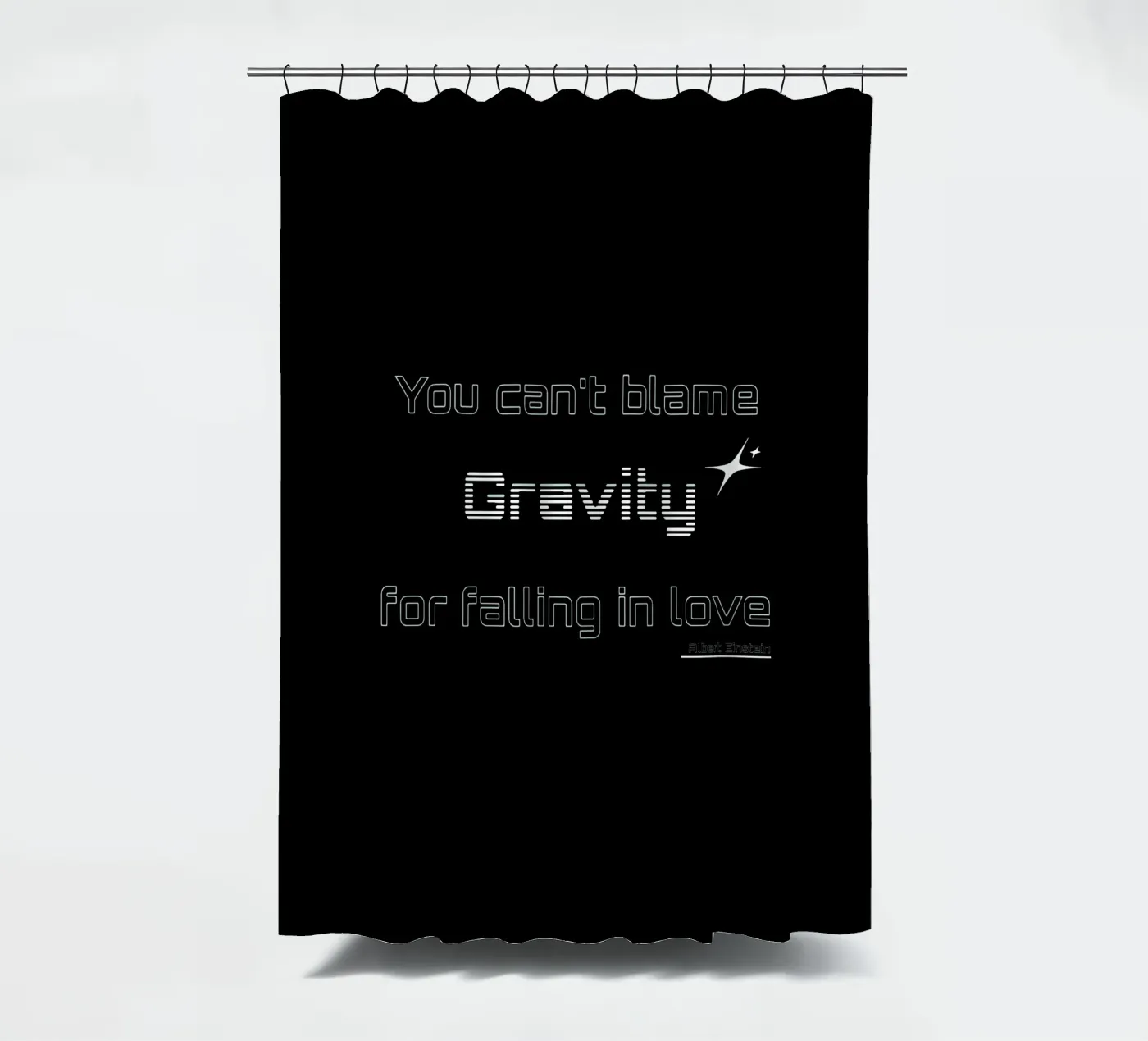 Zwaartekracht douchegordijn van Gunawan Rb