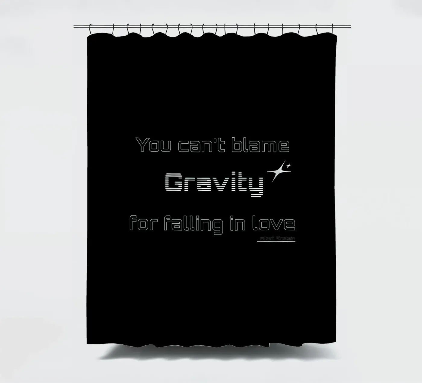 Zwaartekracht douchegordijn van Gunawan Rb