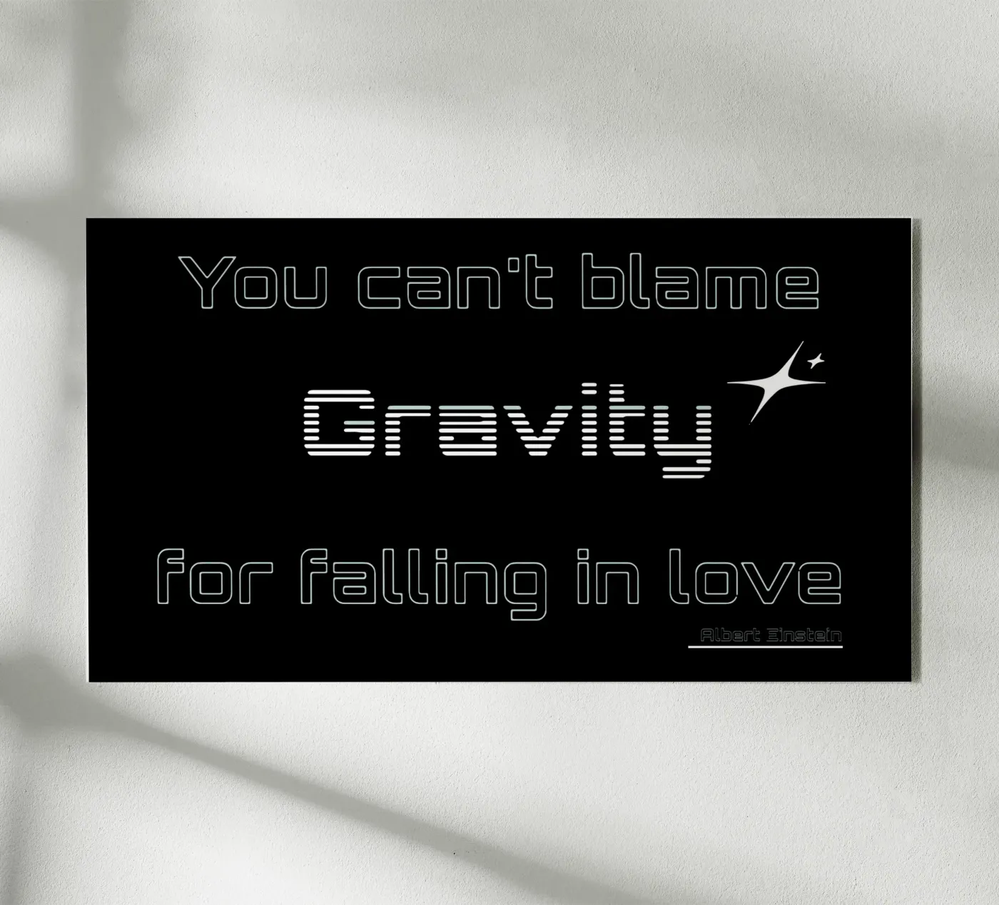 Gravity plexiglas de Gunawan Rb