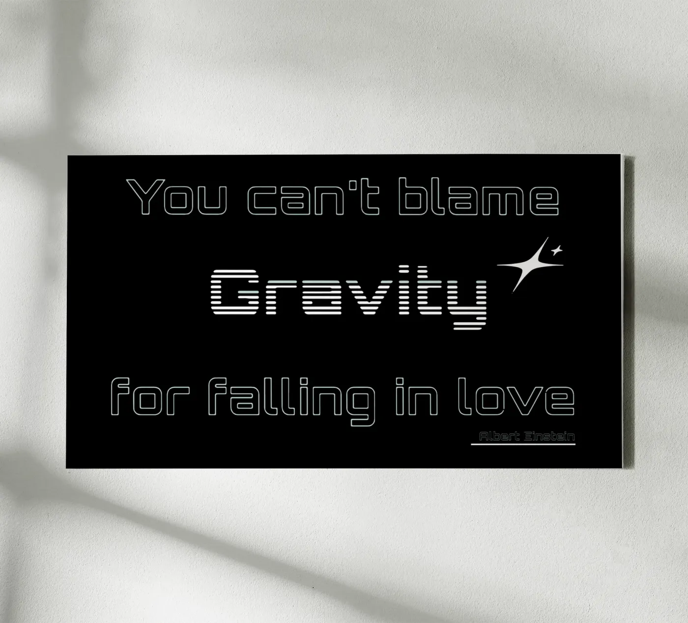 Zwaartekracht canvas van Gunawan Rb