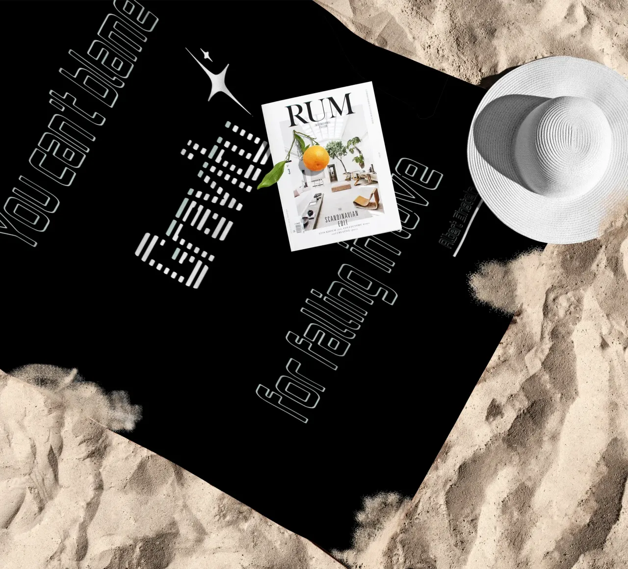 Gravity beach towel by Gunawan Rb