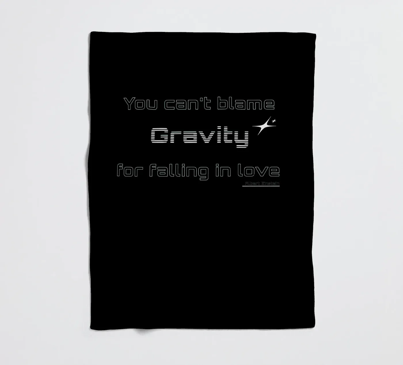 Zwaartekracht fleecedeken van Gunawan Rb