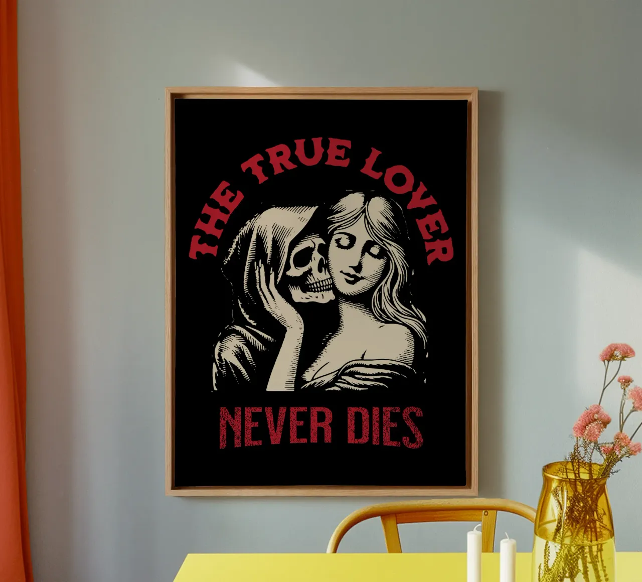 The true Lover canvas with Floater frame by Gunawan Rb