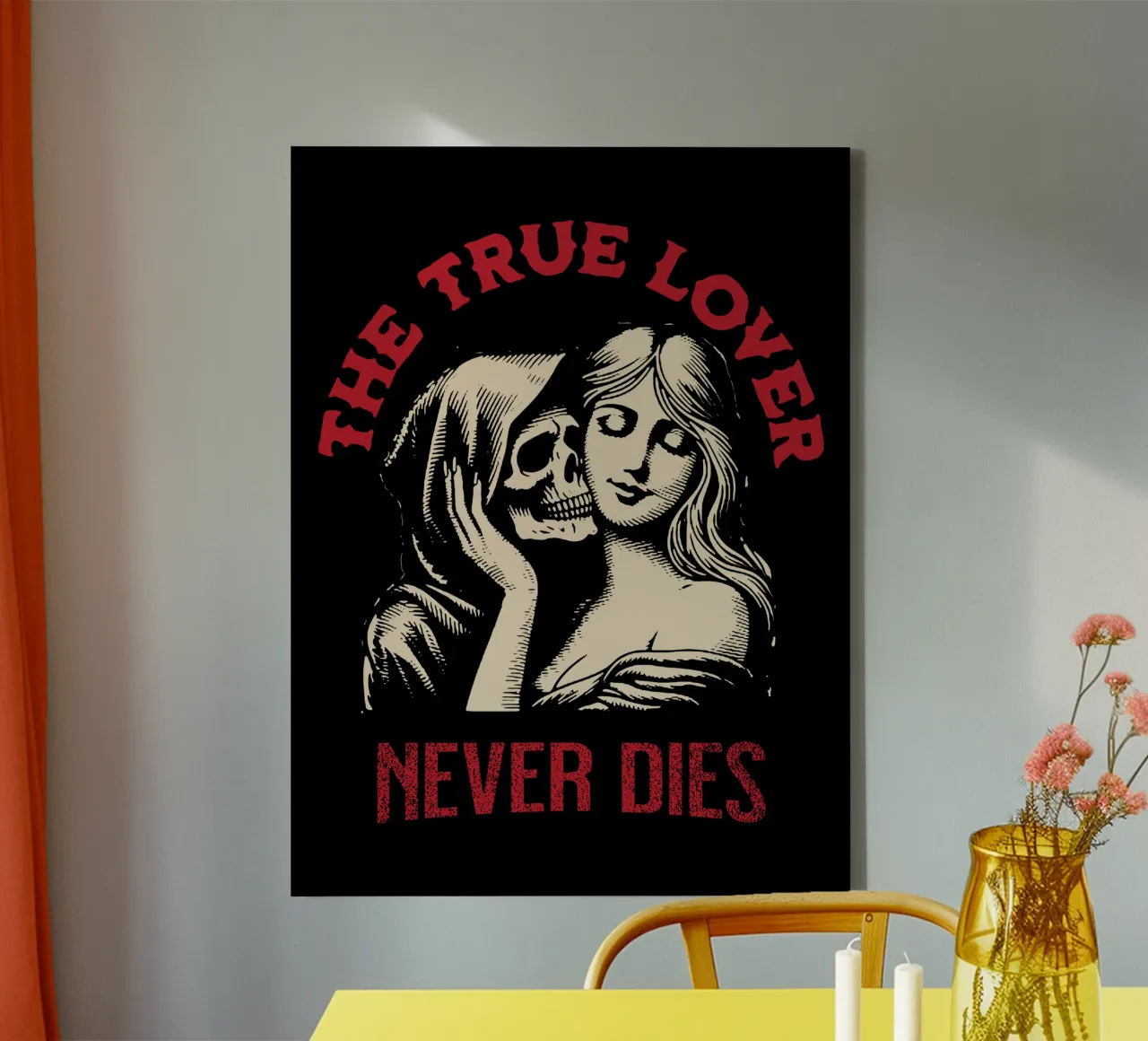 The true Lover canvas with Floater frame by Gunawan Rb