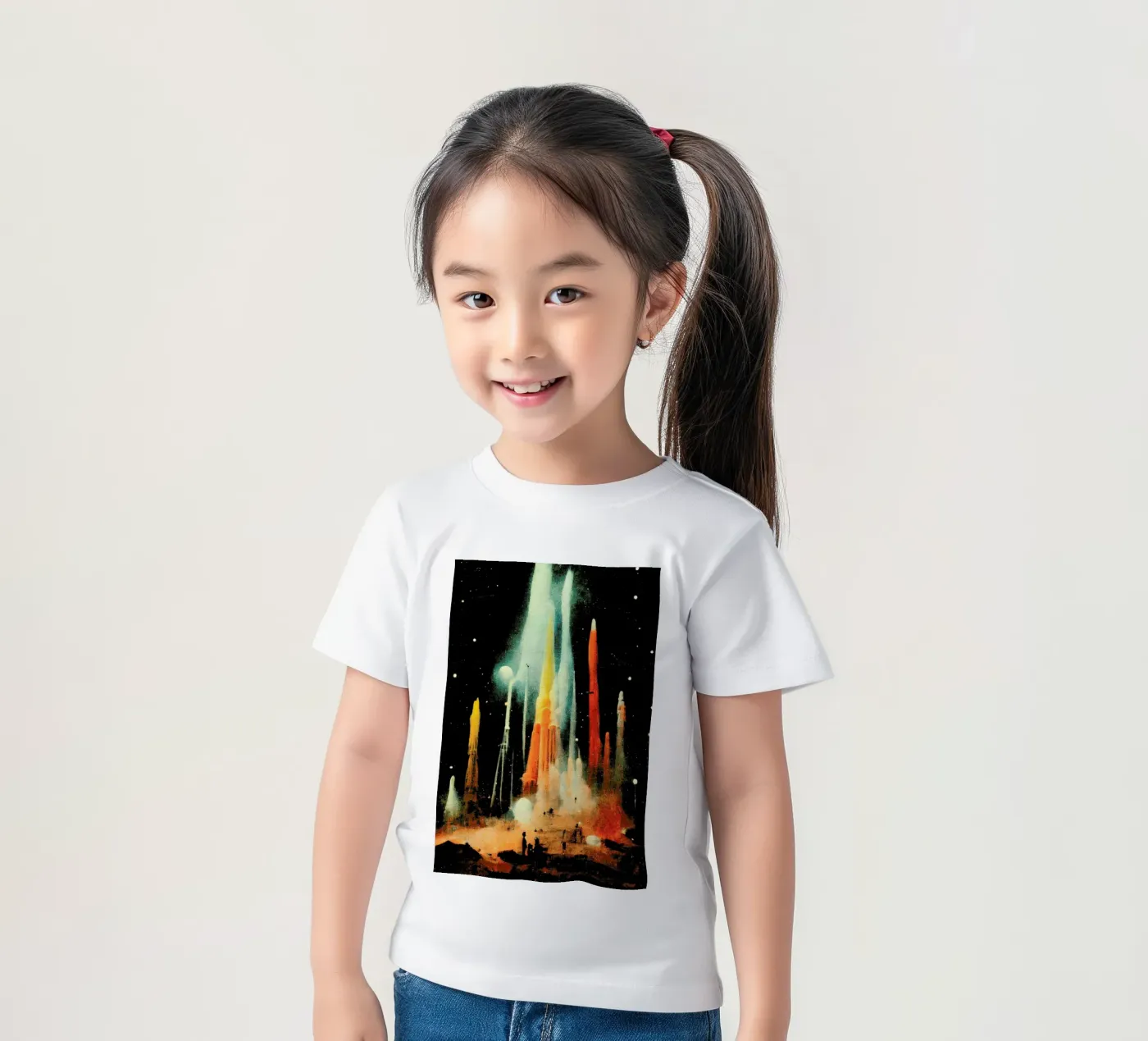 Space Station t-shirt bambini da treechild