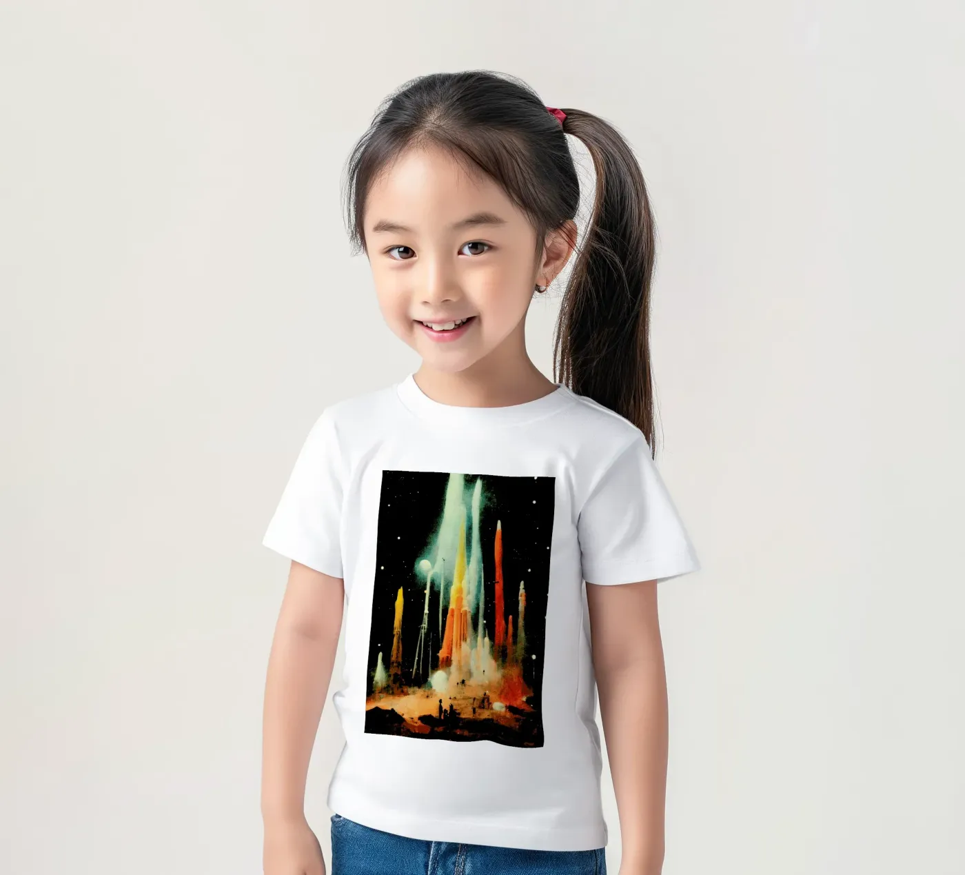 Space Station t-shirt bambini da treechild