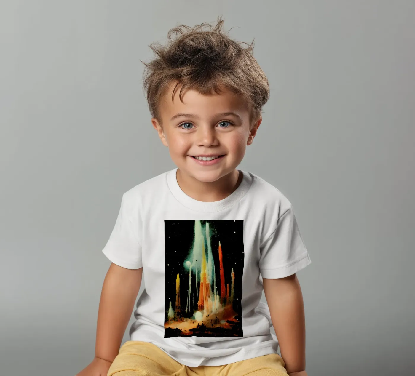 Space Station t-shirt bambini da treechild