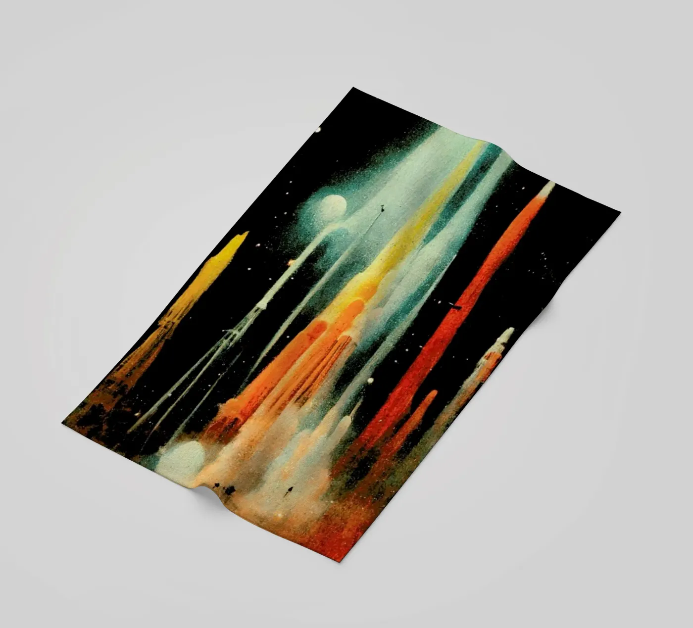 Space Station beach towel by treechild