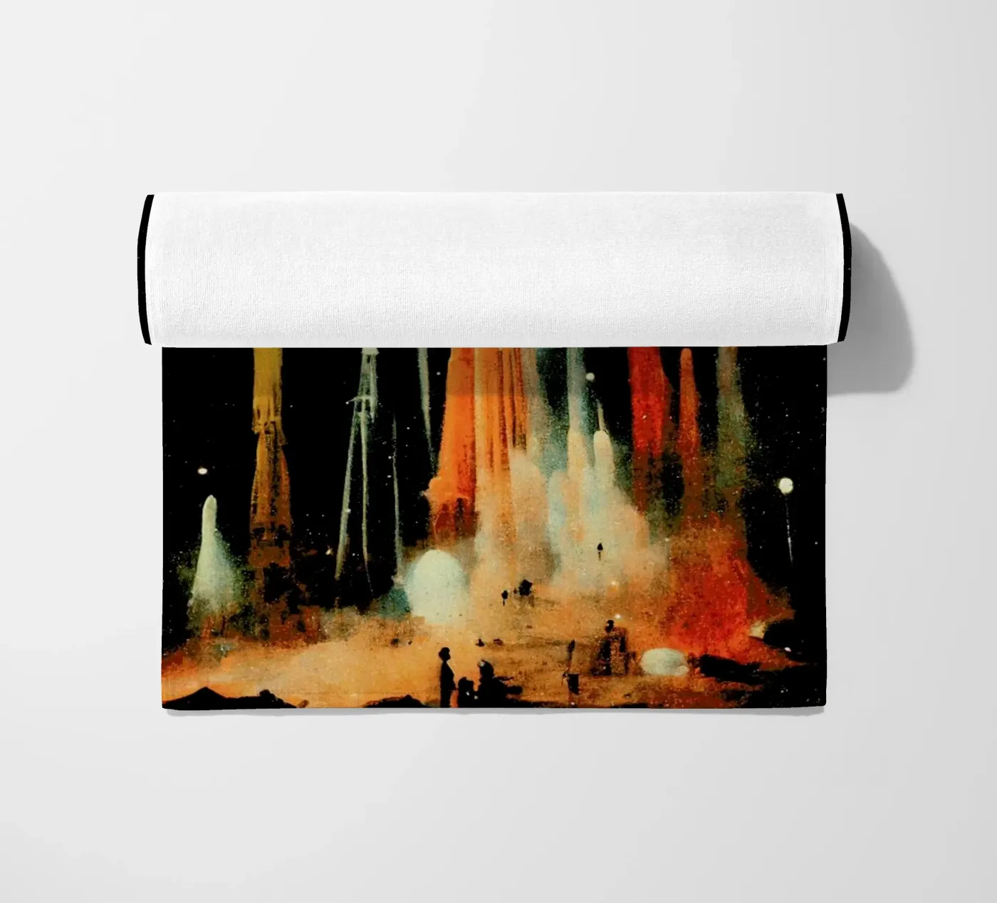Space Station beach towel by treechild