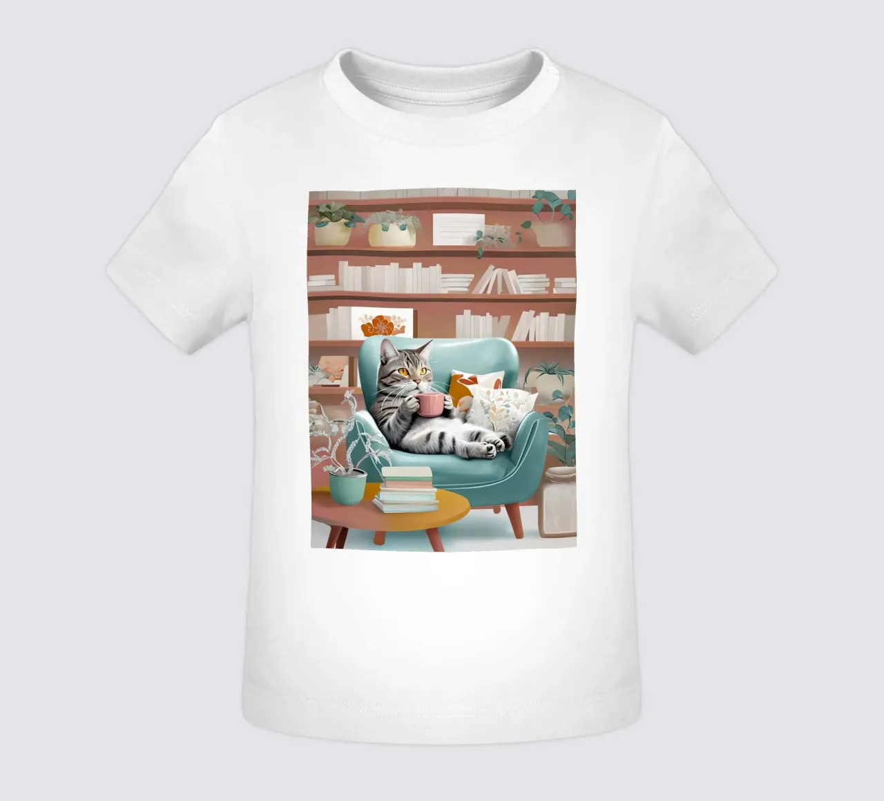 Gatto e caffè maglietta neonato da 🥝 KIWI STORE