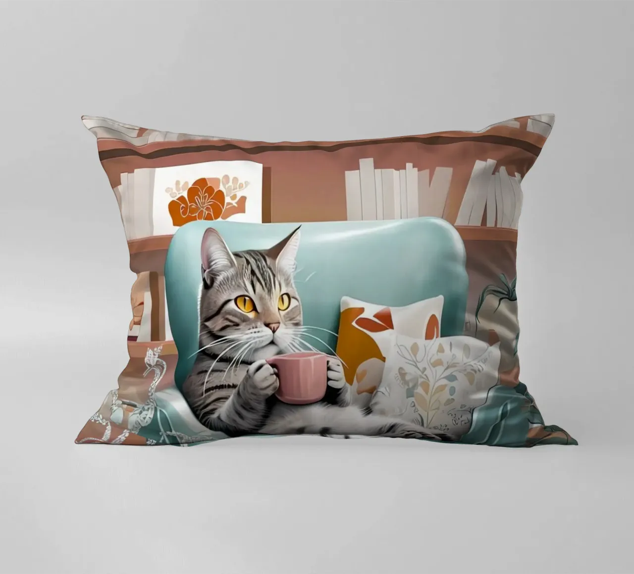 Gatto e caffè cuscino da 🥝 KIWI STORE