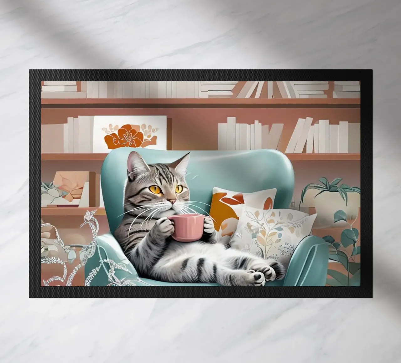 Gatto e caffè zerbino da 🥝 KIWI STORE