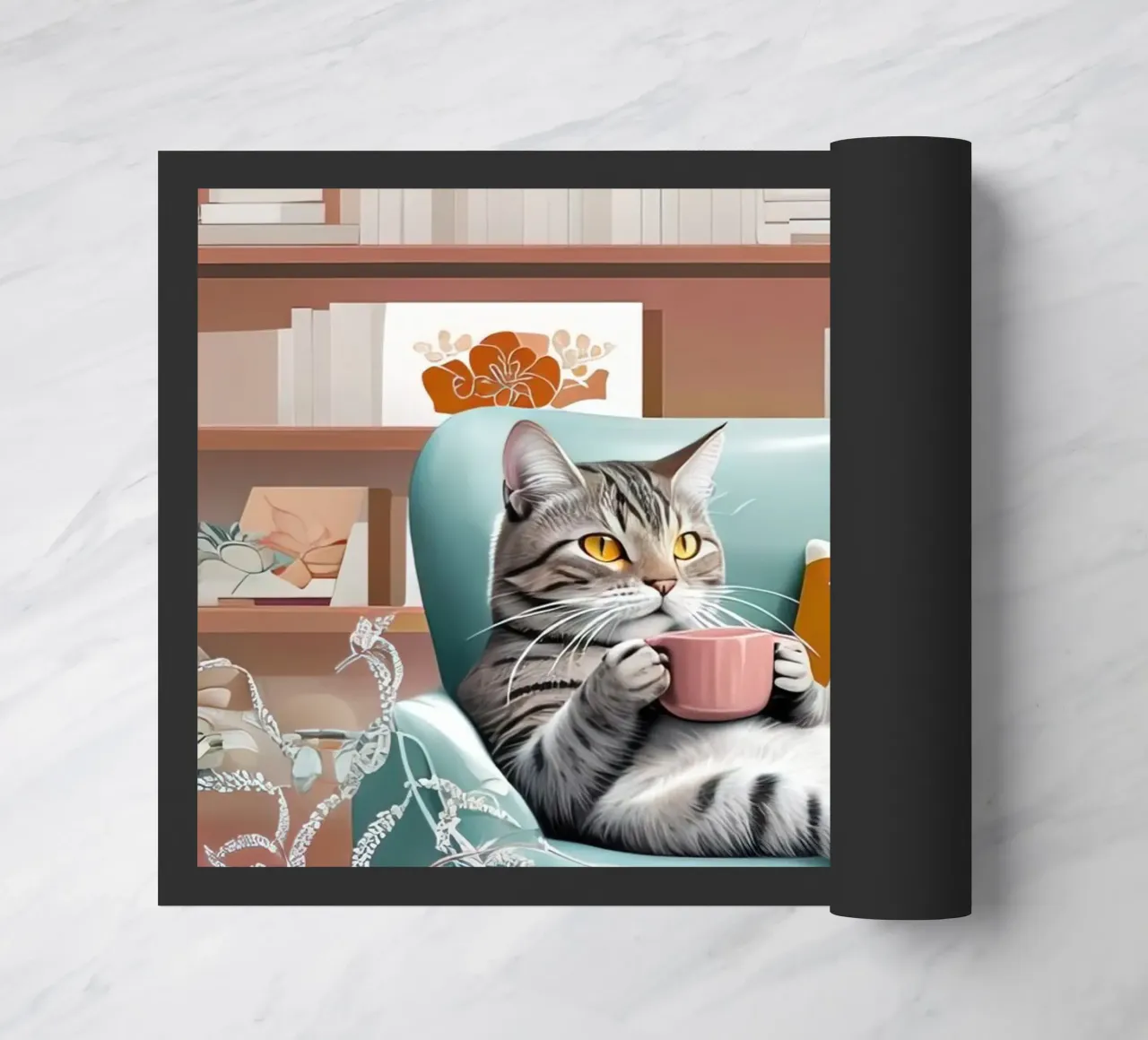 Gatto e caffè zerbino da 🥝 KIWI STORE