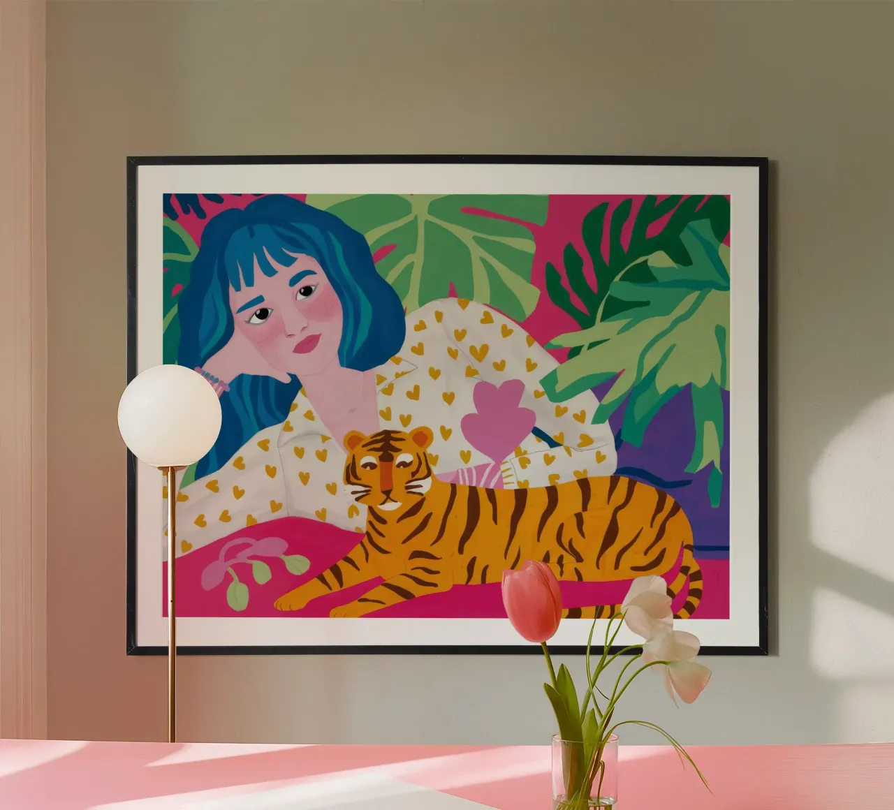 Sogno d'amore infinito poster con telaio in plastica da Aether Brush