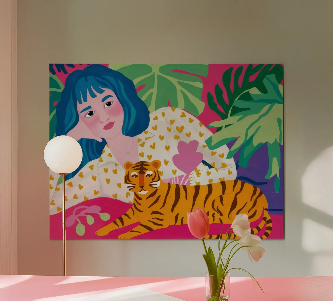 Sogno d'amore infinito poster con telaio in plastica da Aether Brush