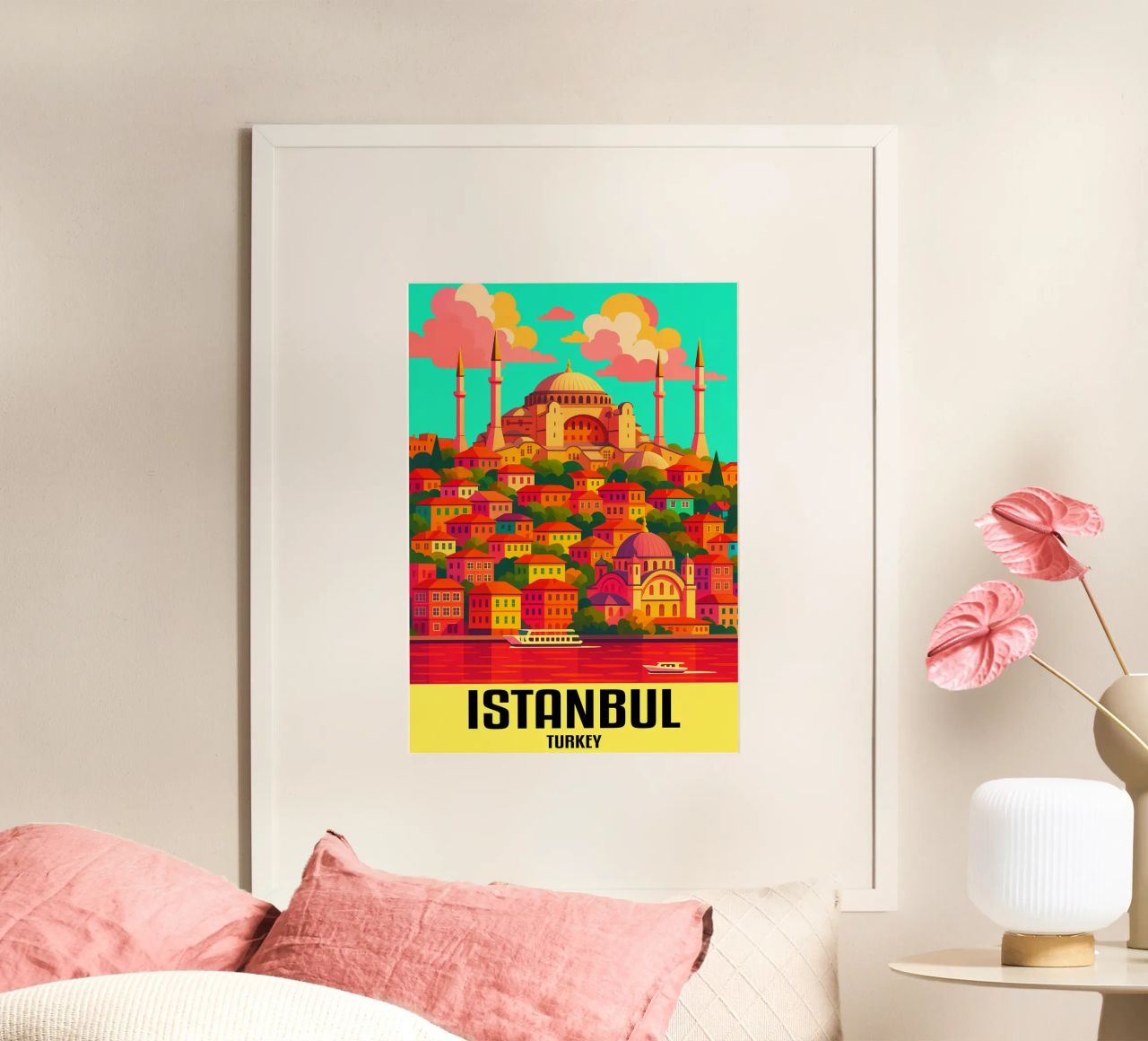 Istanbul Türkei Stadt Kunst Imagination Poster von oneheart
