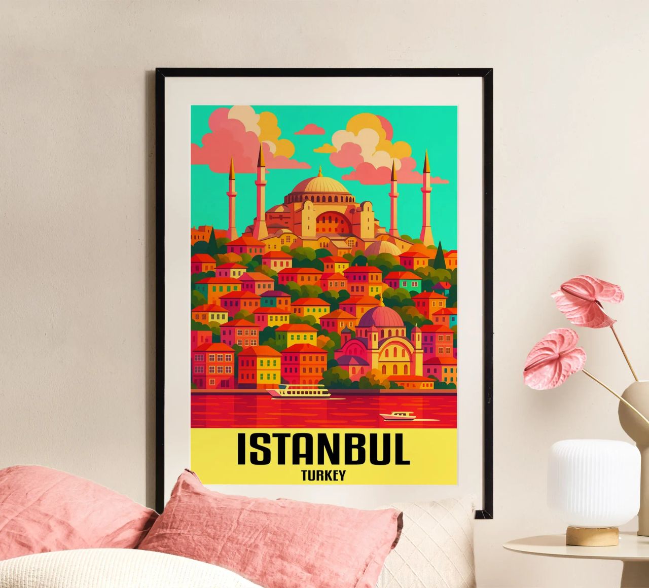 Istanbul Türkei Stadt Kunst Imagination Poster von oneheart