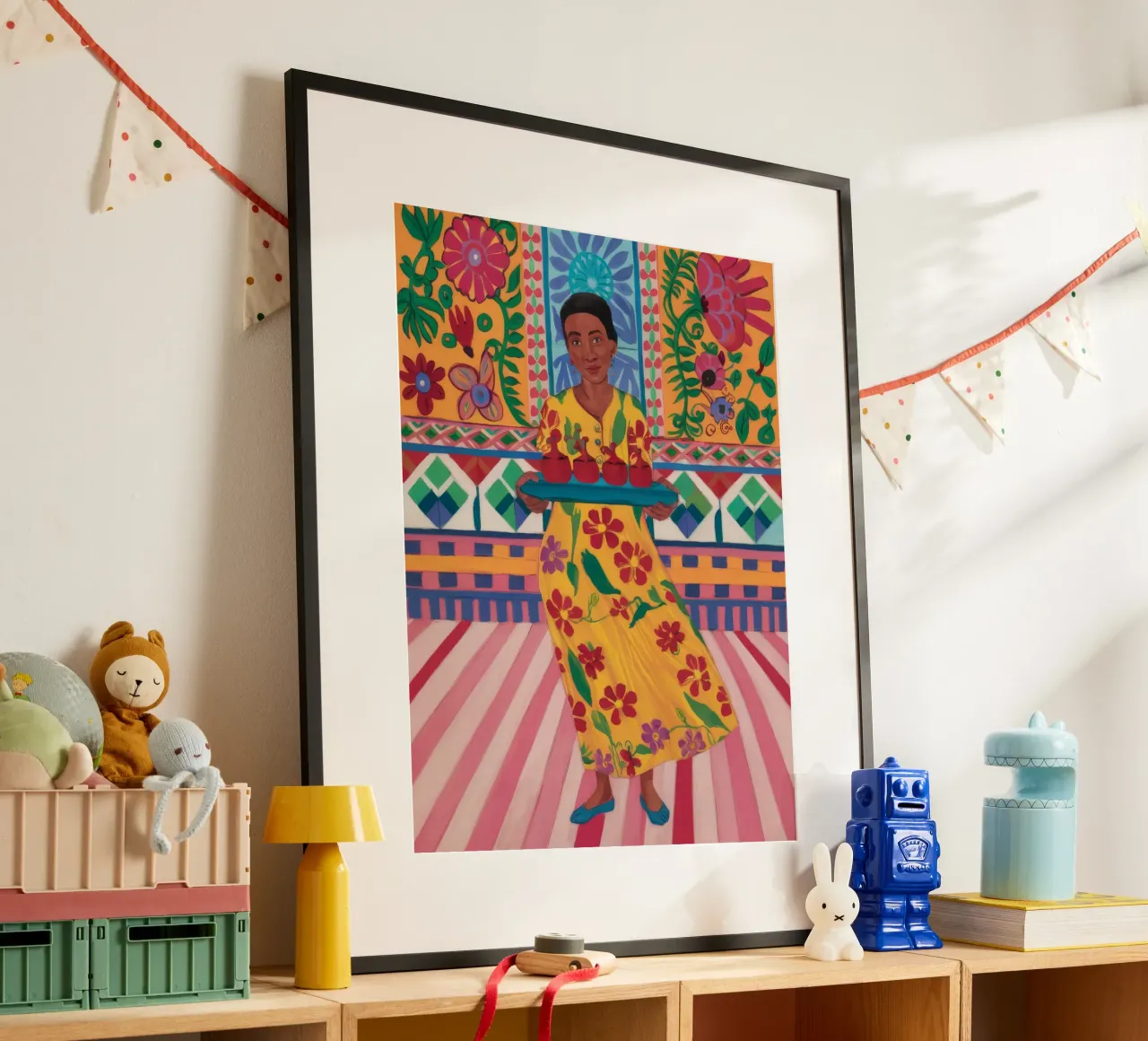 Mythische Blumen-Zeremonie Poster von Aether Brush